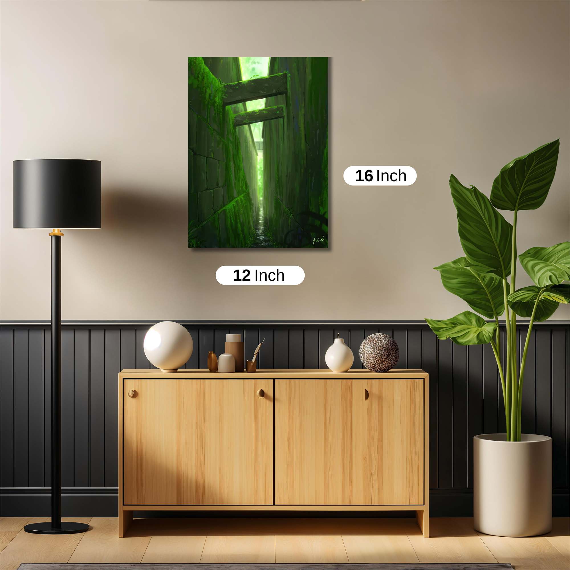 Mossy Serenity Safe Wall Magnetic / M