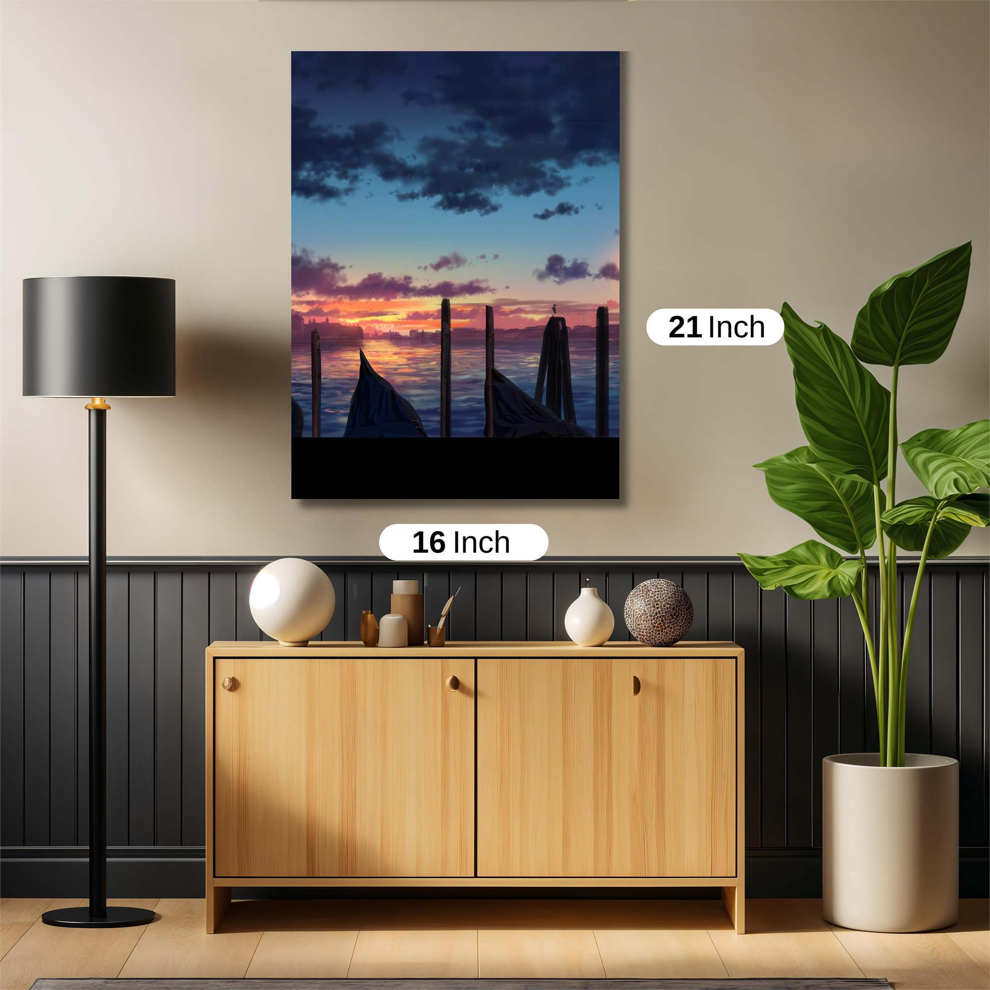 Venetian Twilight Safe Wall Magnetic / M