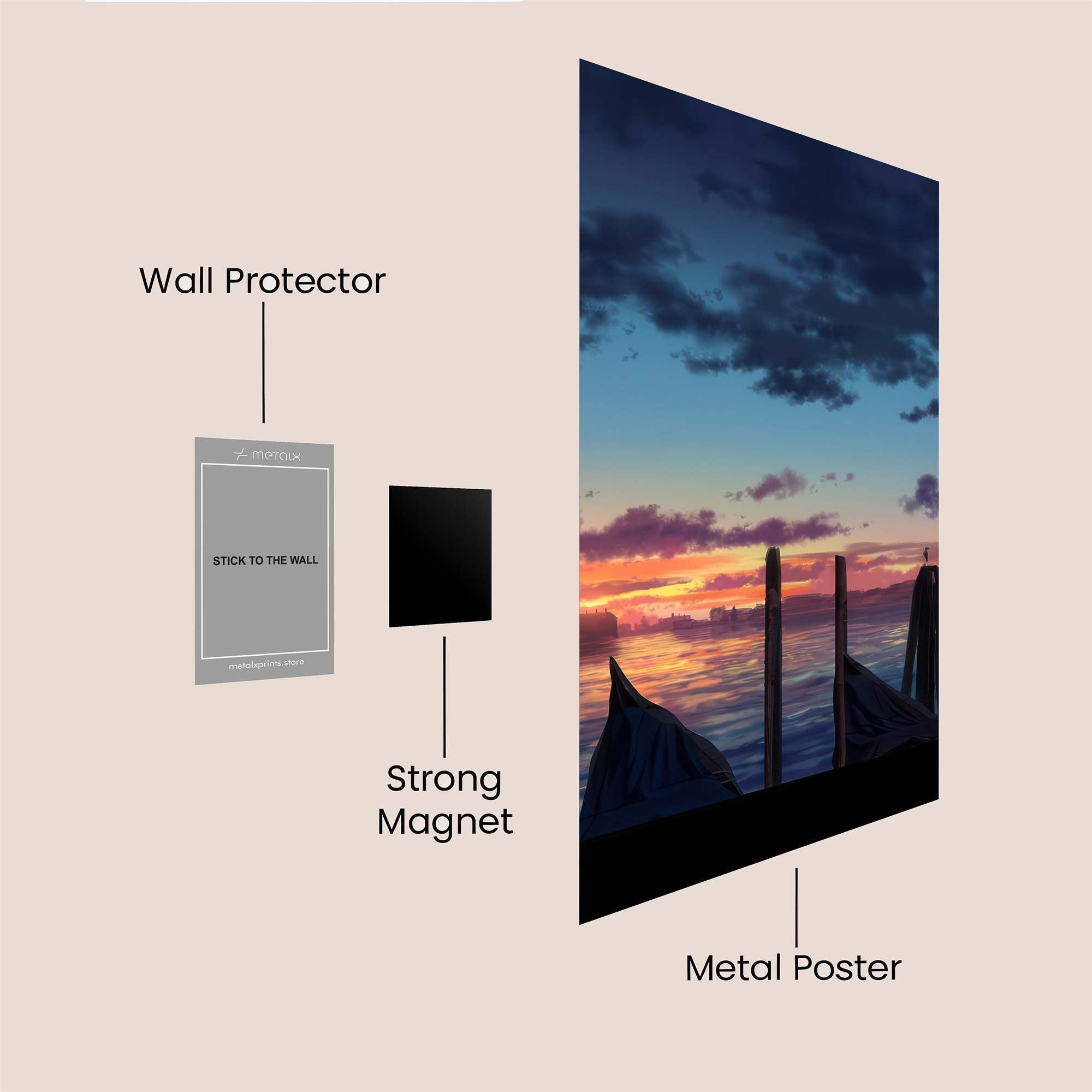 Starlit Serenity Safe Wall Magnetic / M