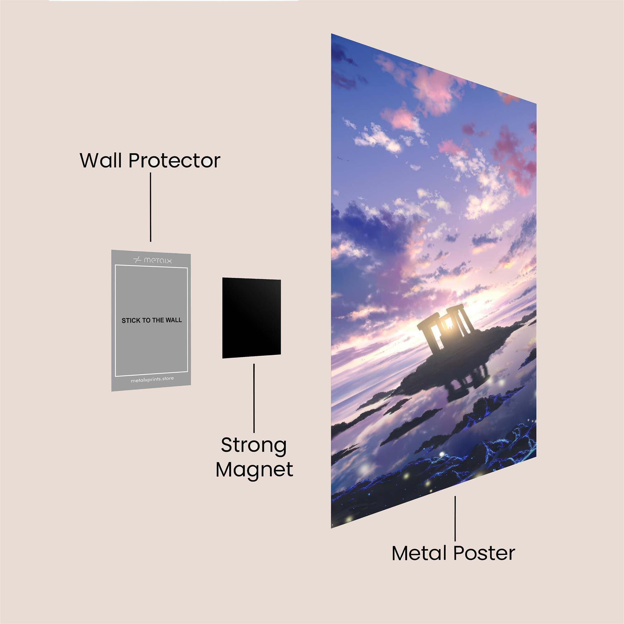 Monument Serenity Safe Wall Magnetic / M