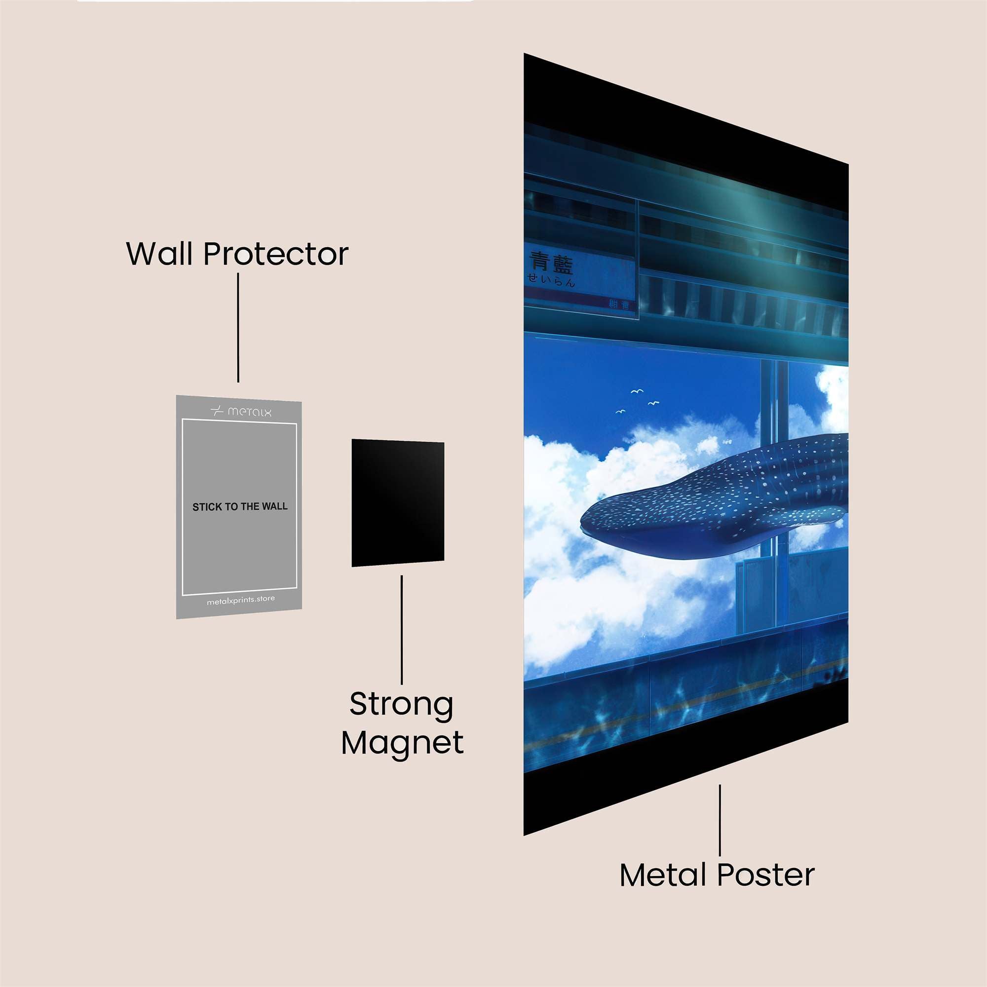 Sky Blaze Safe Wall Magnetic / M