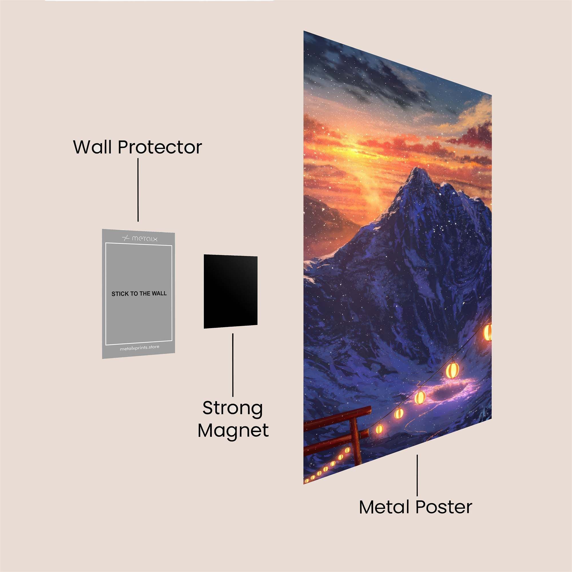 Mountain Serenity Safe Wall Magnetic / M