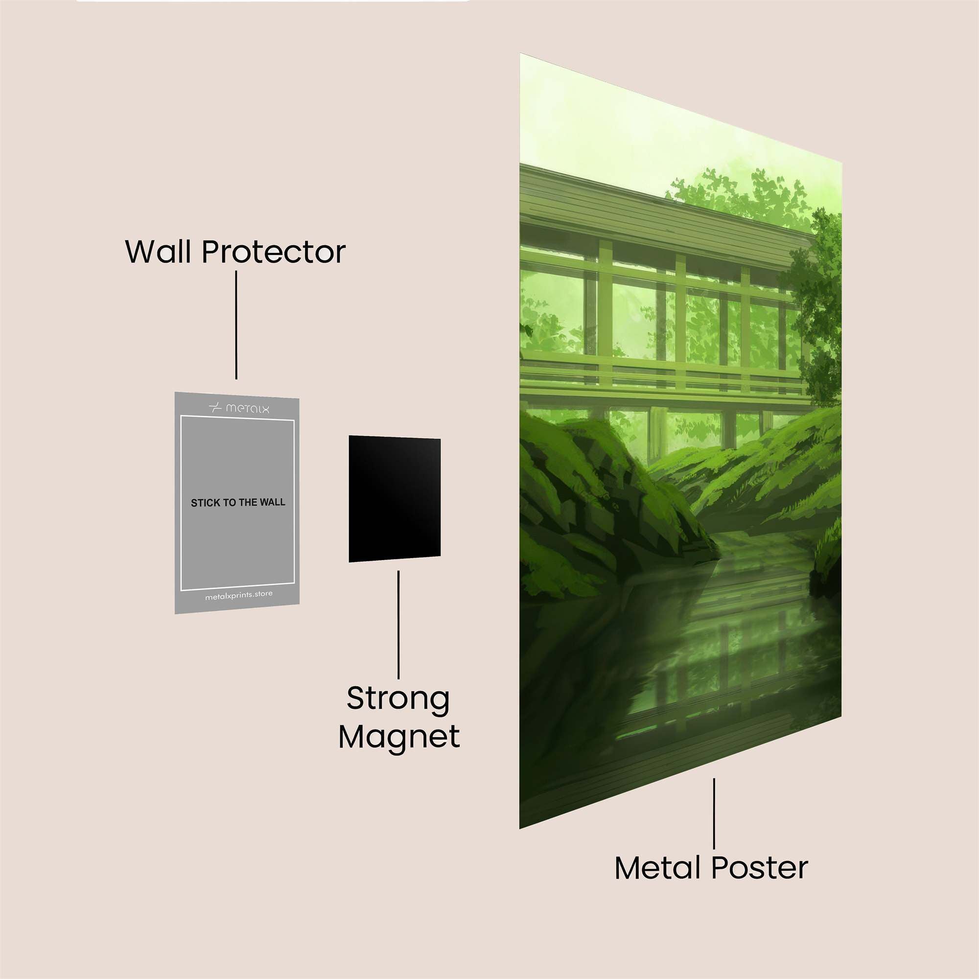 Mountain Serenity Safe Wall Magnetic / M