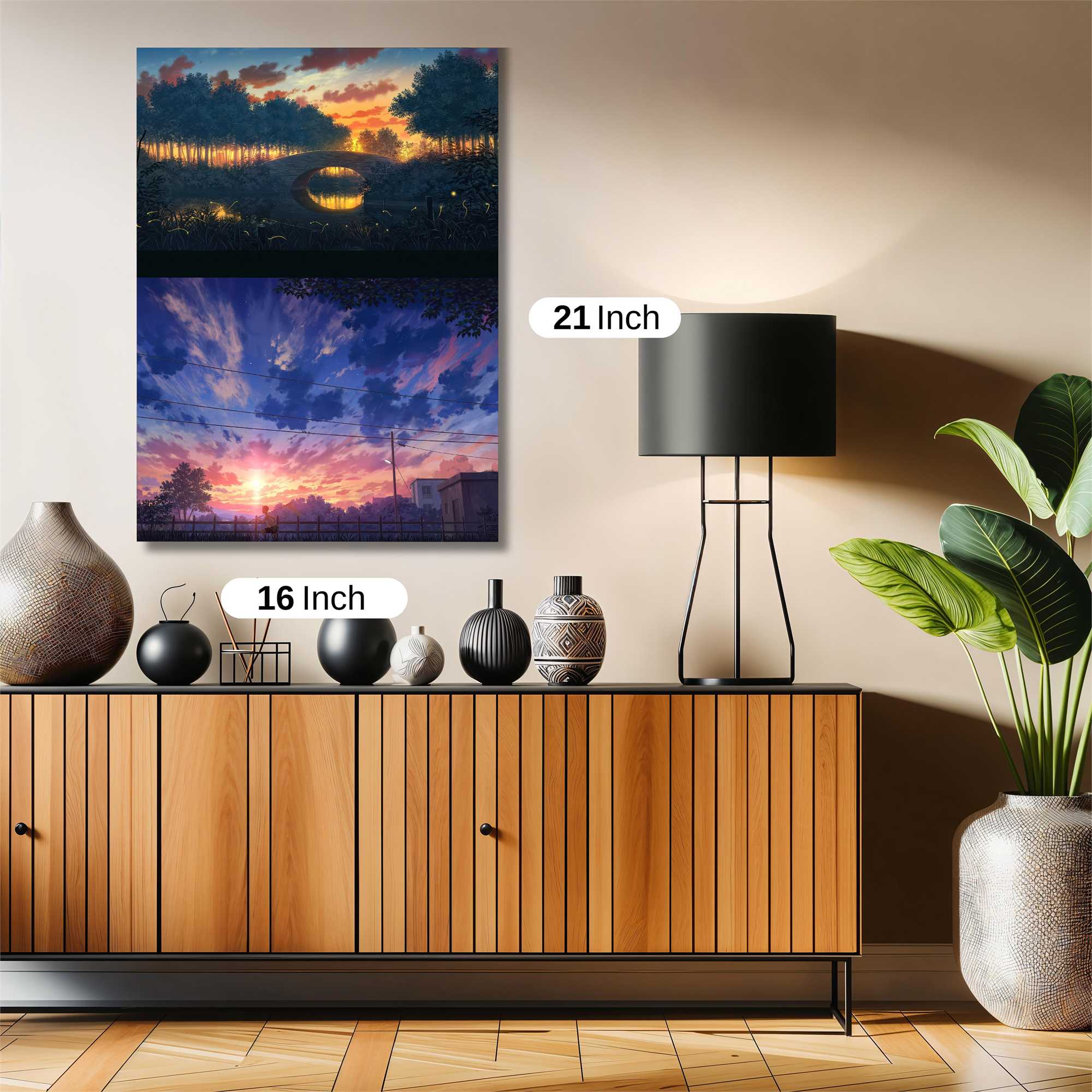 Sunset Serenity Safe Wall Magnetic / M