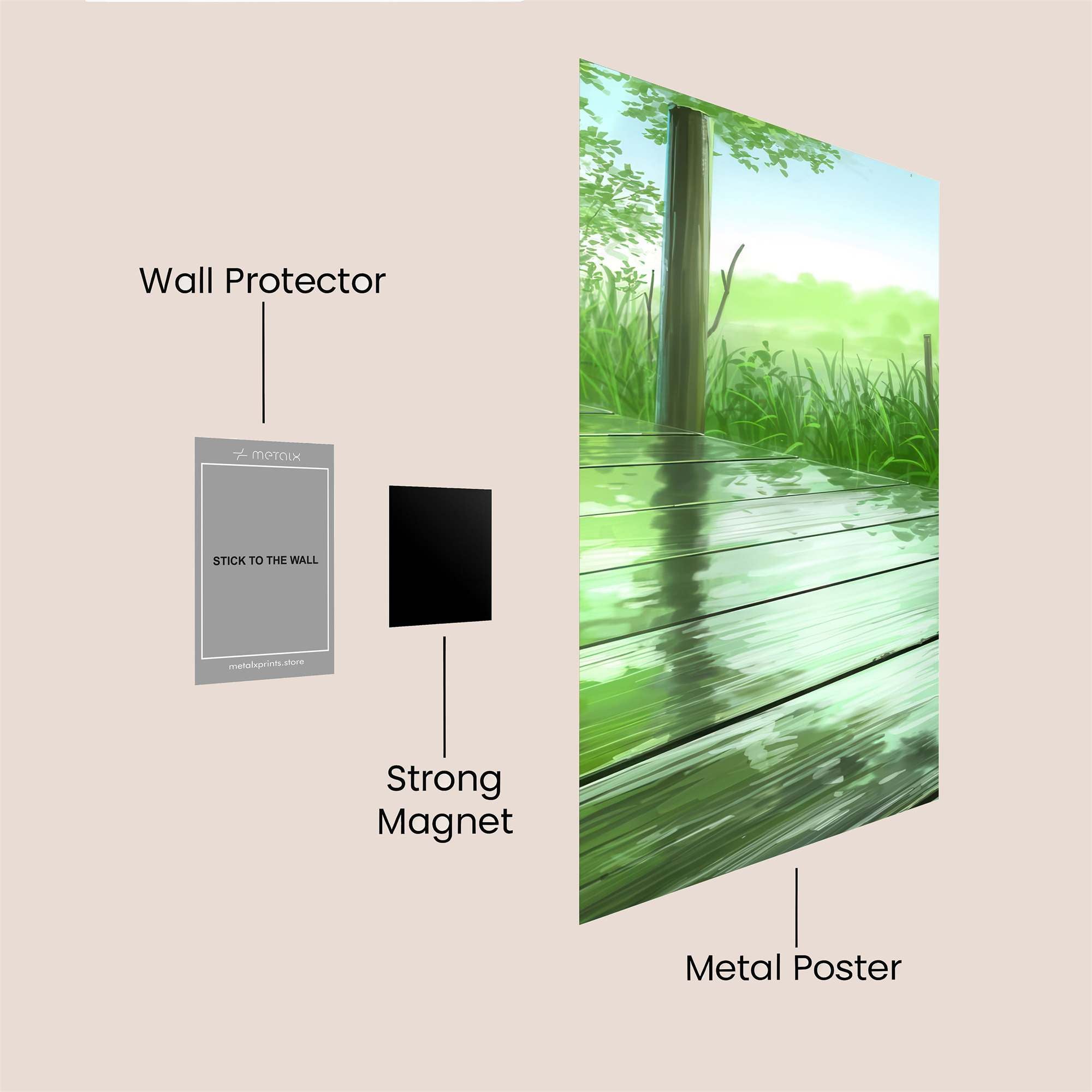 Forest Serenity Safe Wall Magnetic / M