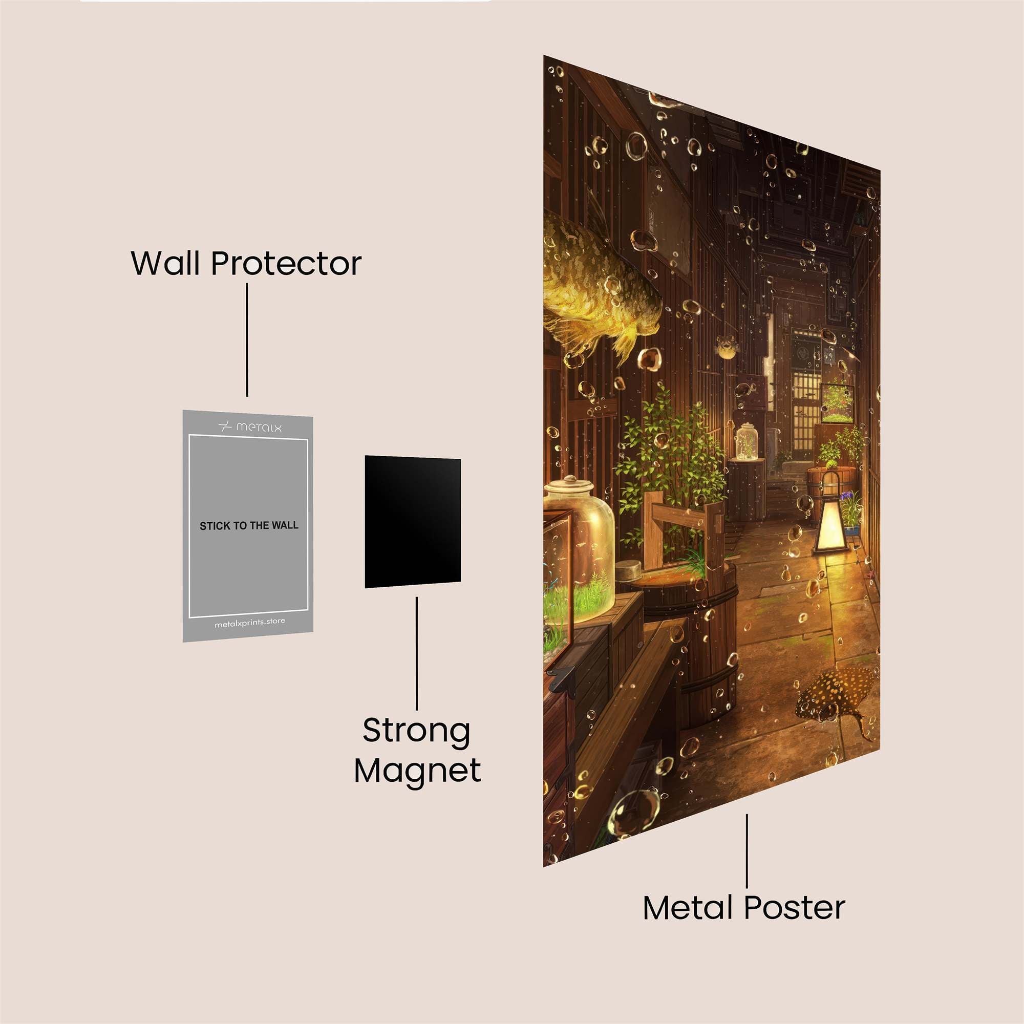 Fish Enchantment Safe Wall Magnetic / M