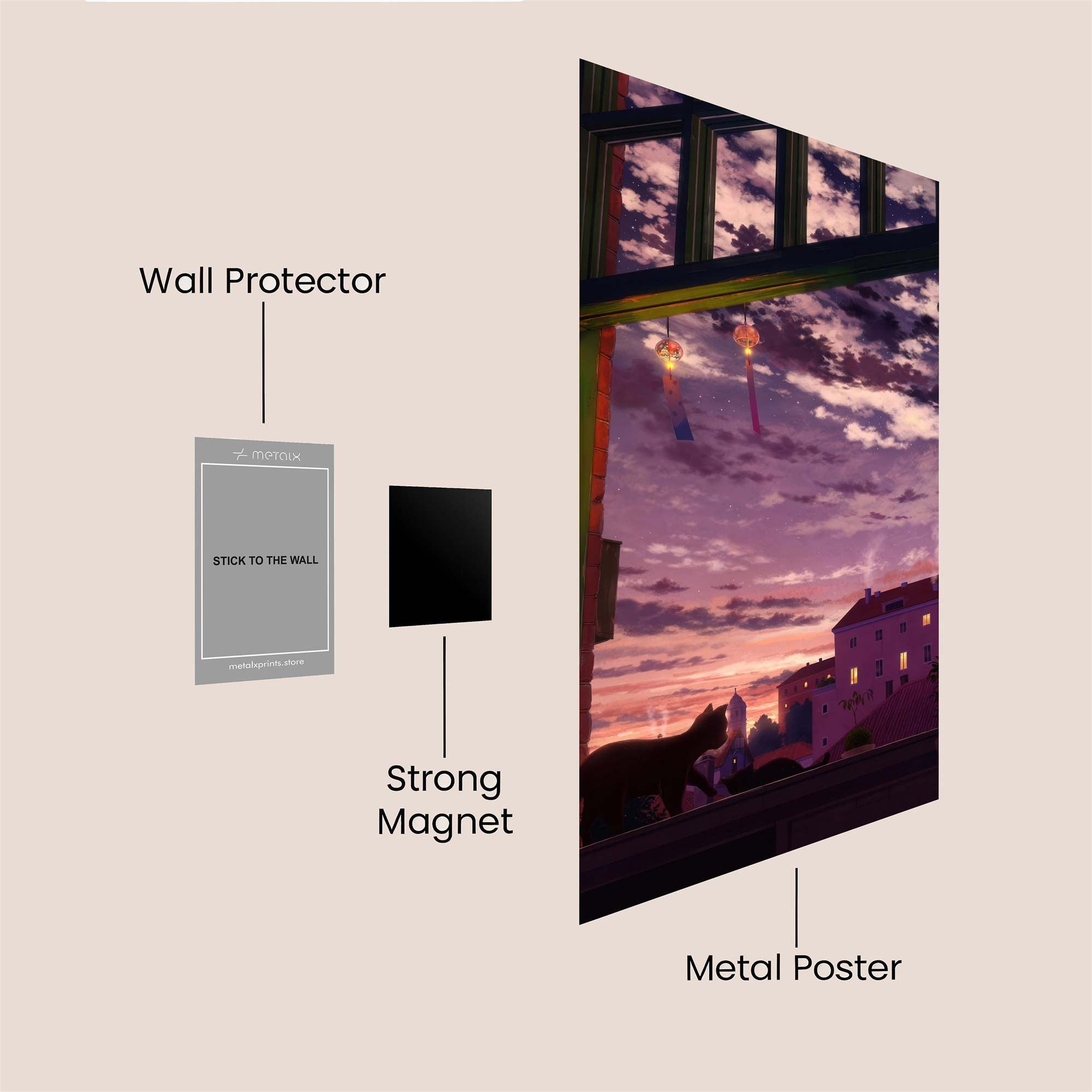 Cat Whisper Safe Wall Magnetic / M