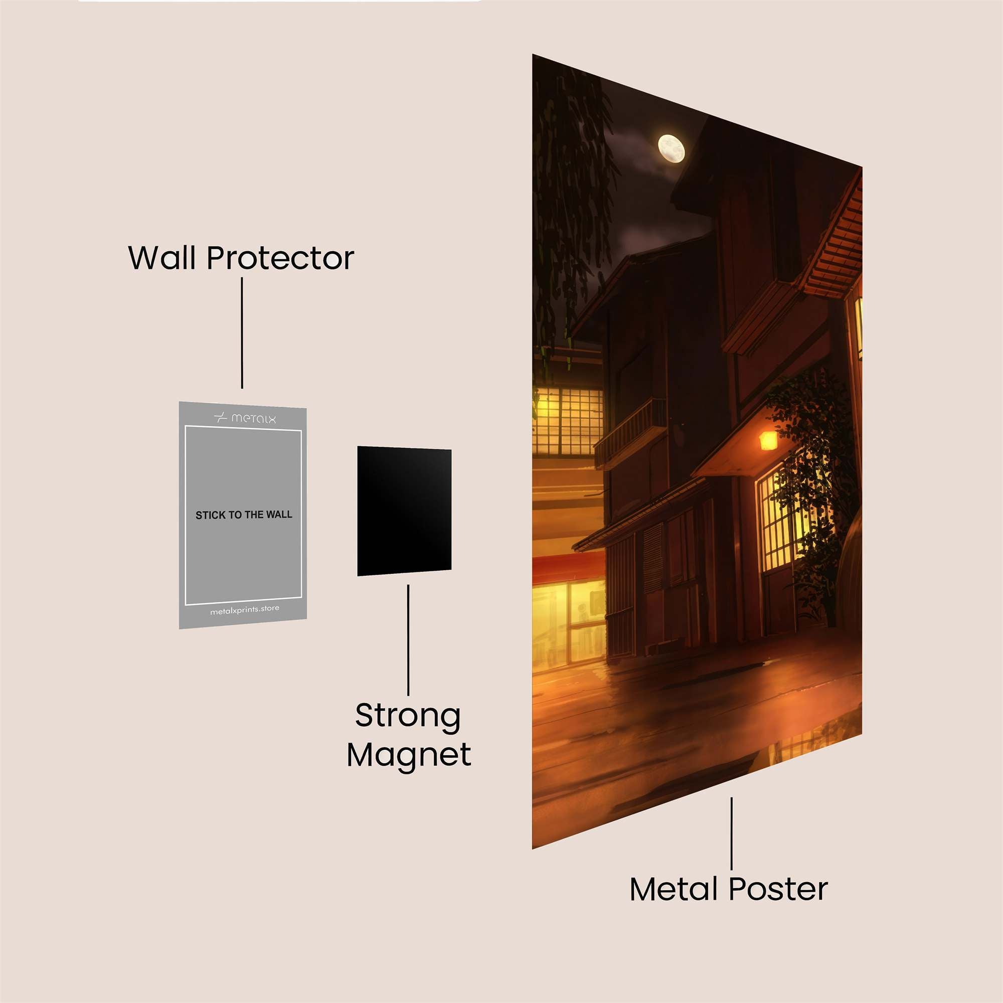 Moonlit Serenity Safe Wall Magnetic / M