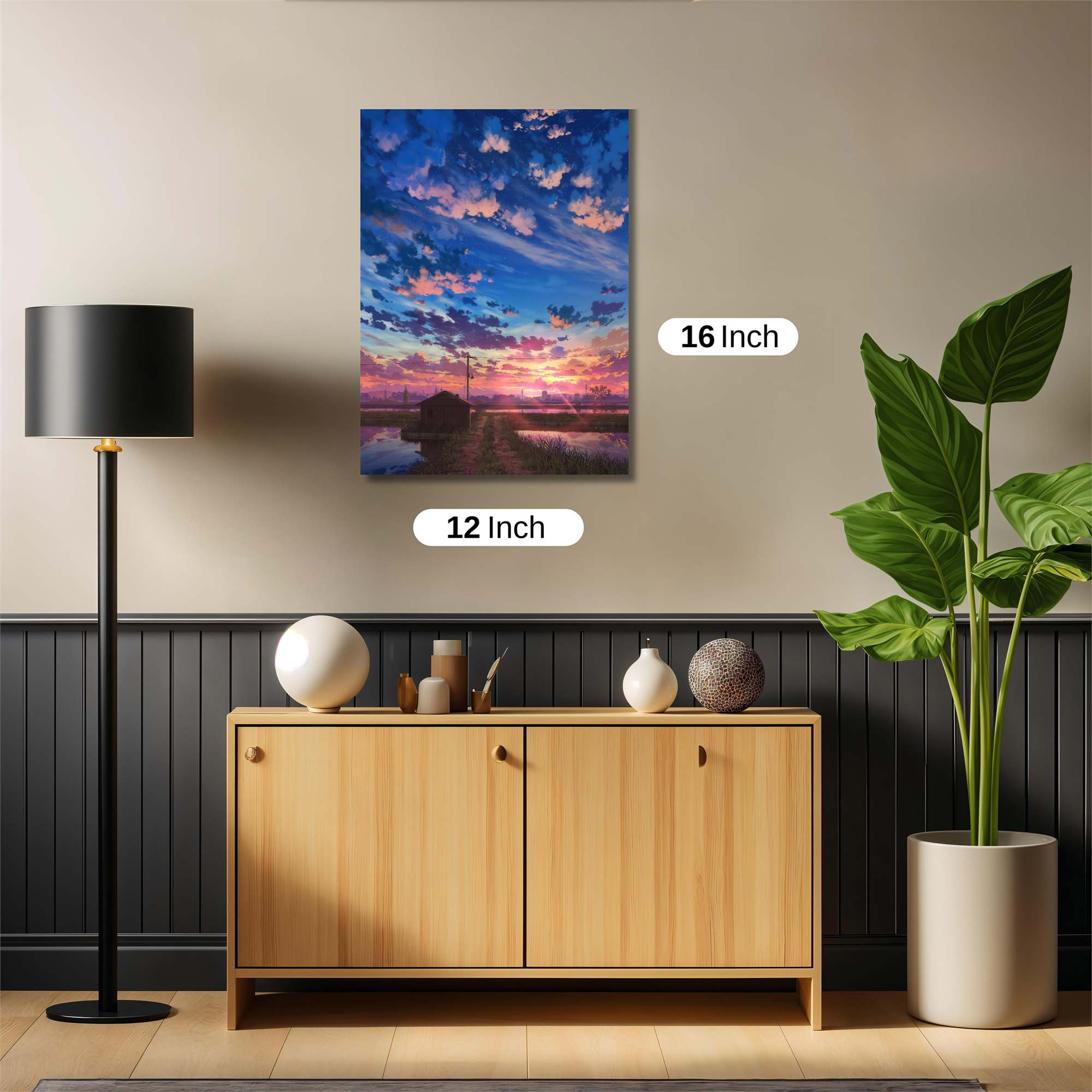Sunset Serenity Safe Wall Magnetic / M
