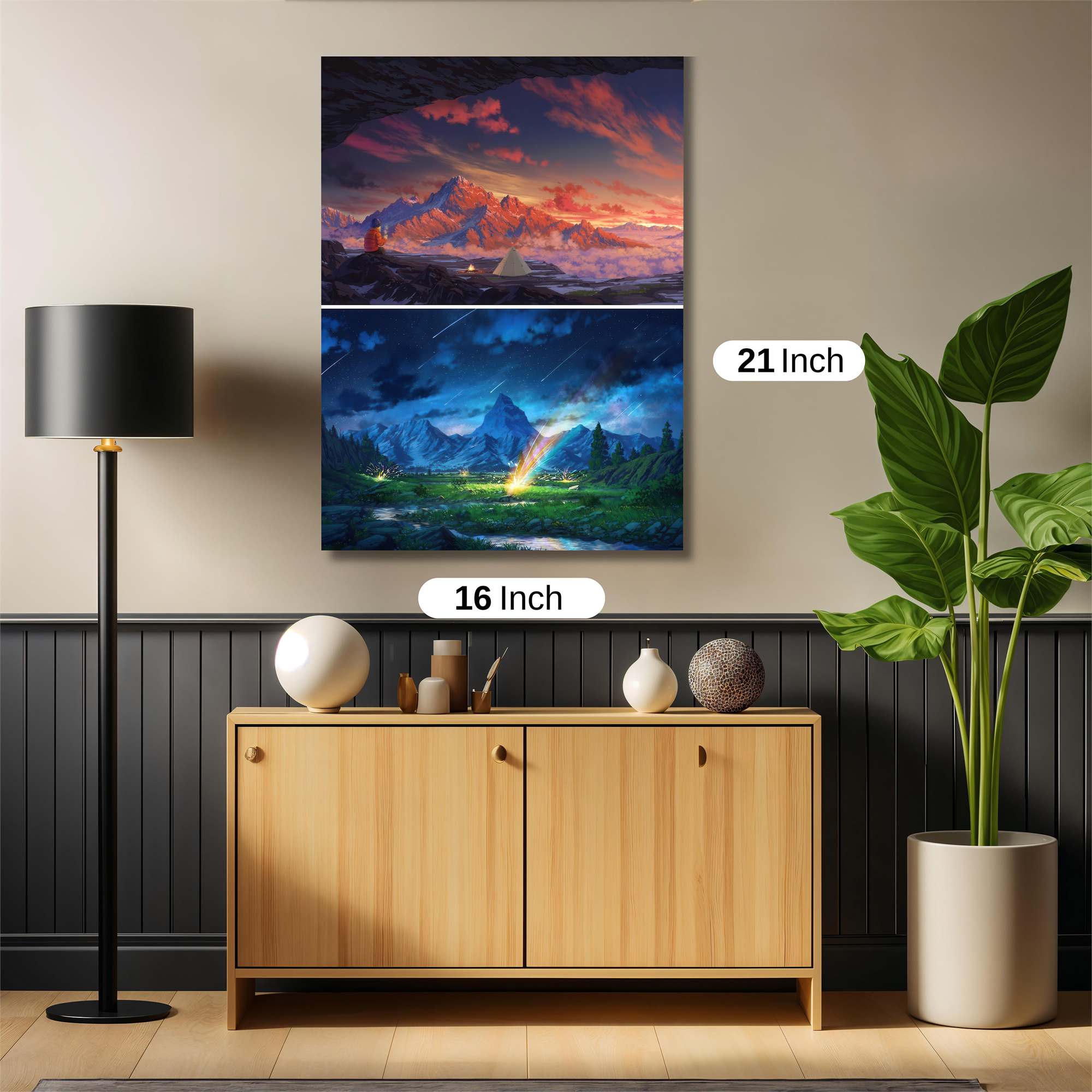 Sunset Serenity Safe Wall Magnetic / M