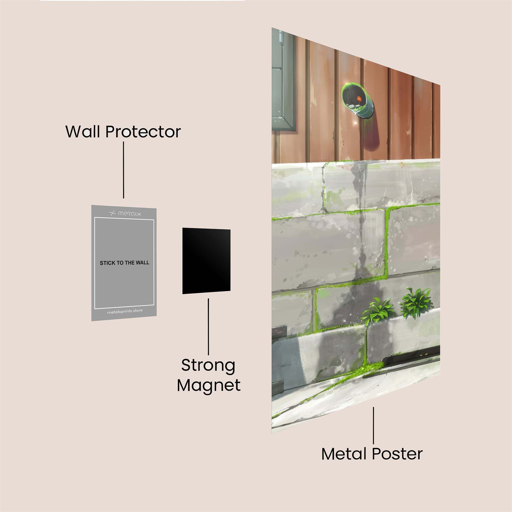 Pipe Serenity Safe Wall Magnetic / M