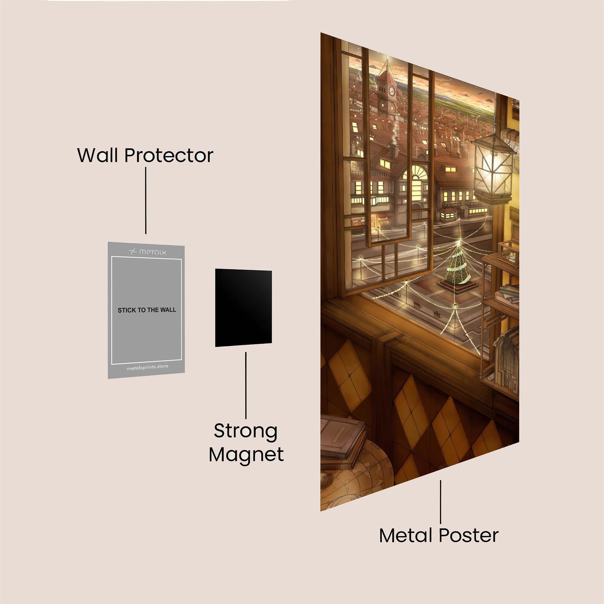 ChristmasWhimsy Safe Wall Magnetic / M