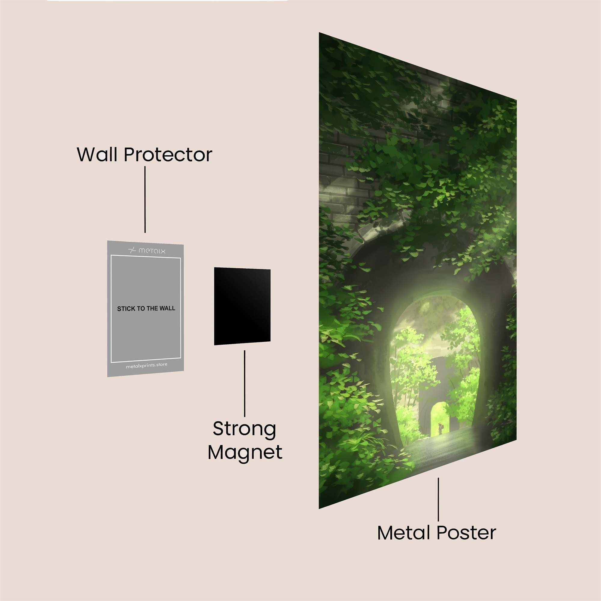 Sunset Serenity Safe Wall Magnetic / M