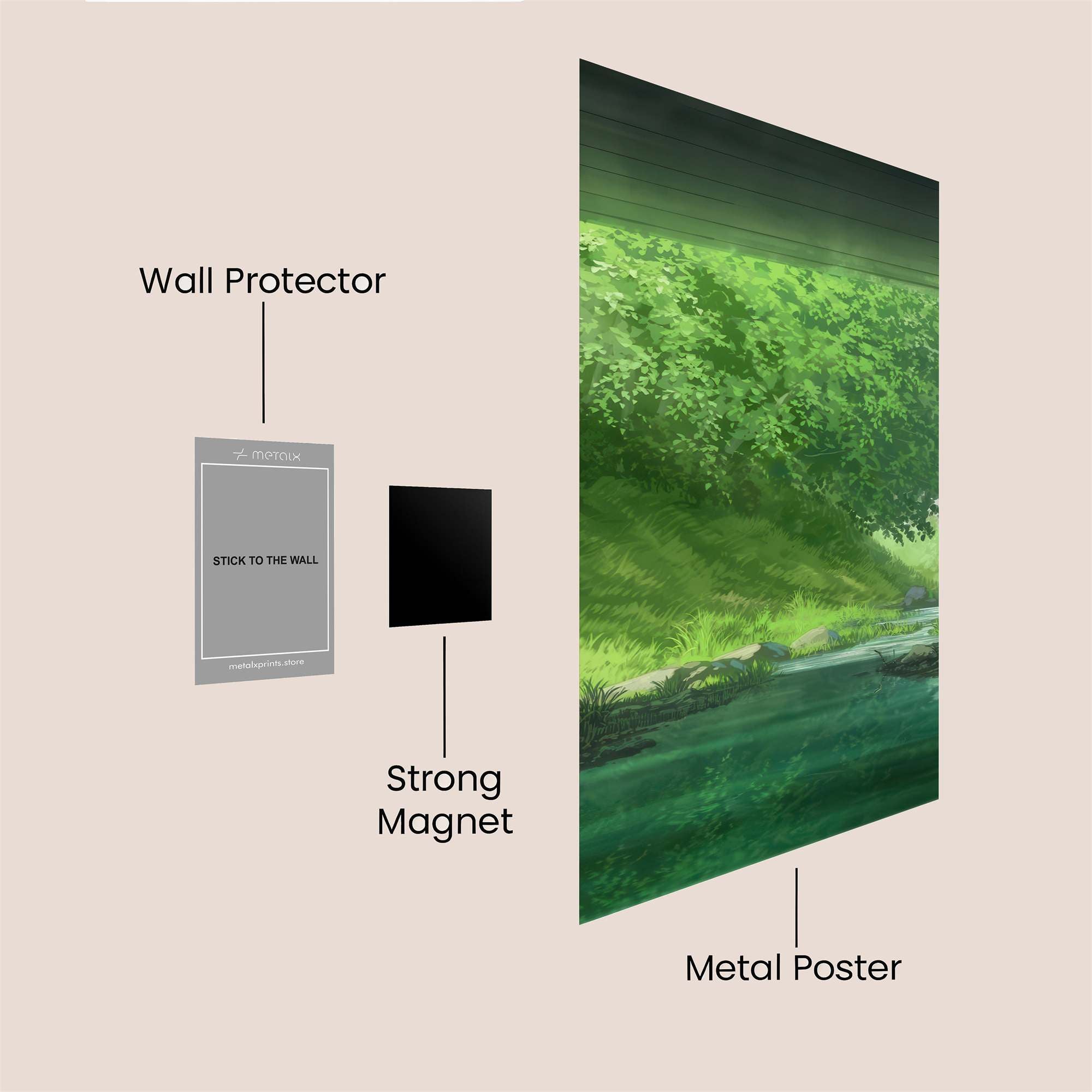 Forest Serenity Safe Wall Magnetic / M