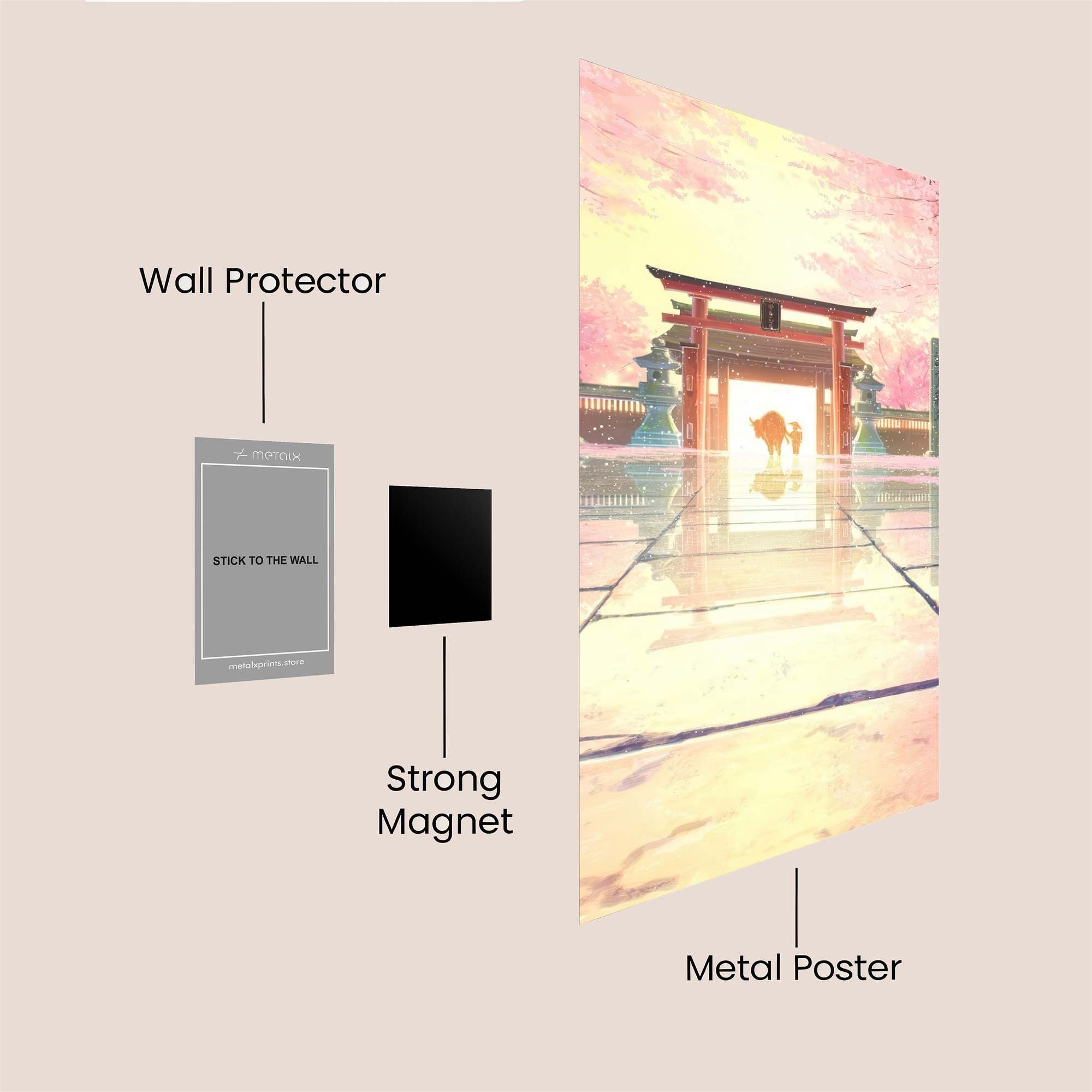 Sakura Serenity Safe Wall Magnetic / M