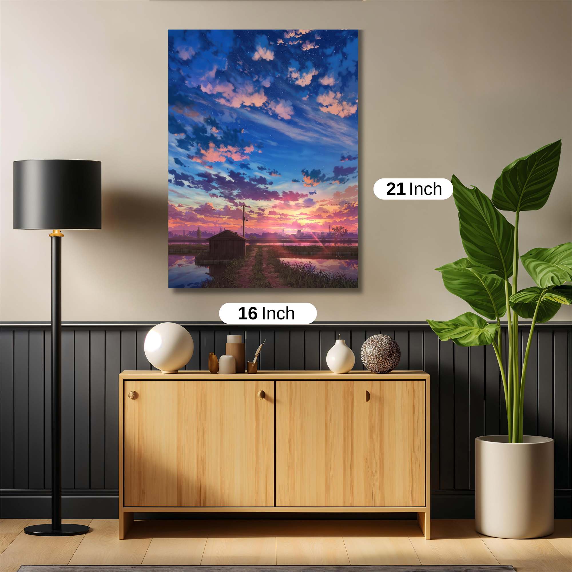 Sunset Serenity Safe Wall Magnetic / M