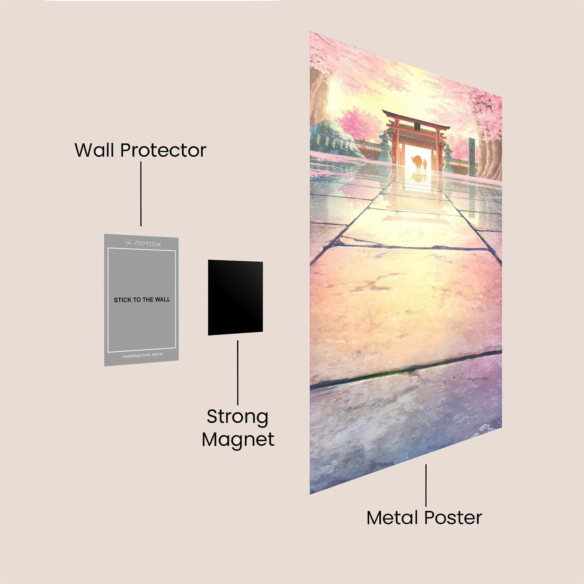 Sakura Serenity Safe Wall Magnetic / M