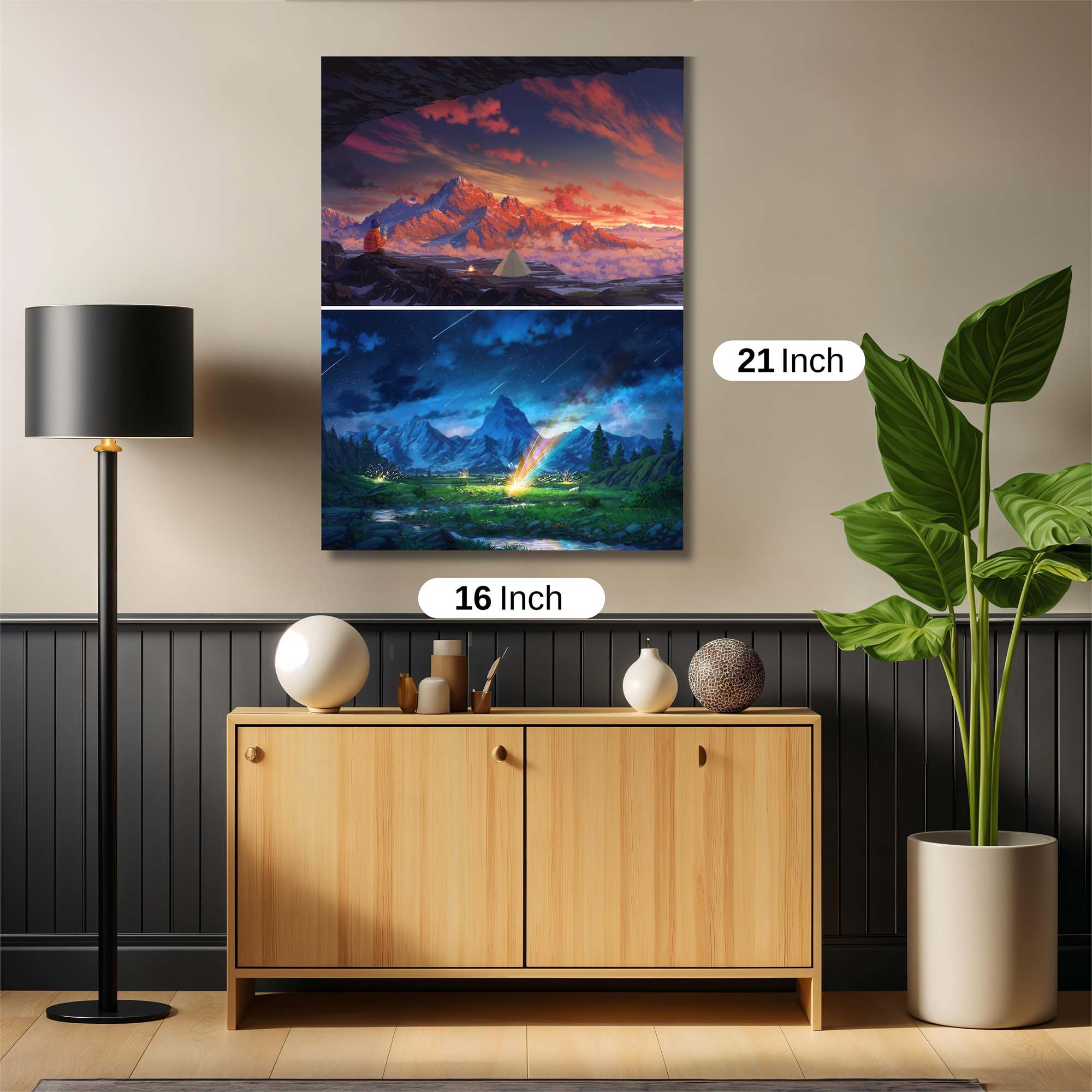 Mountain Serenity Safe Wall Magnetic / M