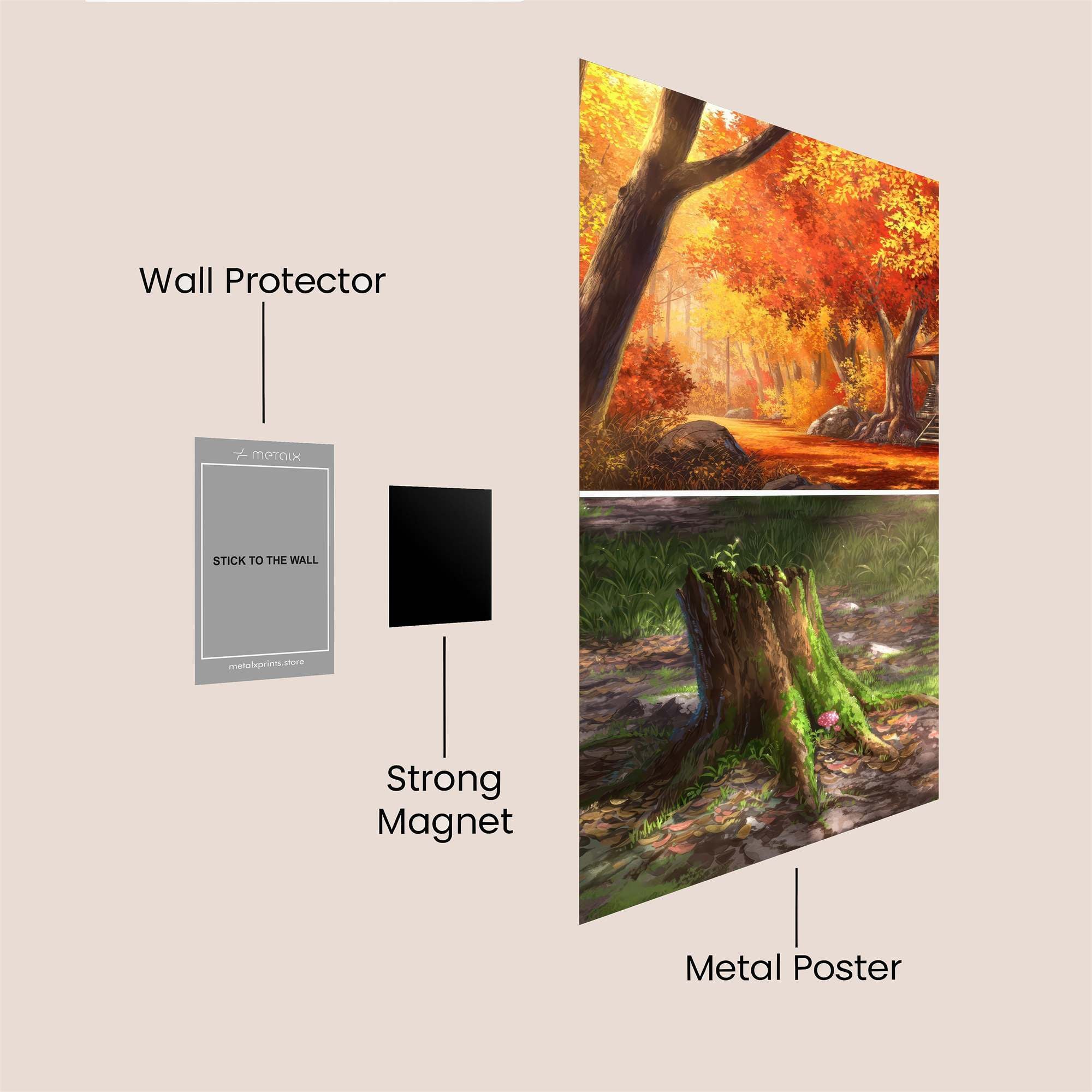 AutumnWhisper Safe Wall Magnetic / M