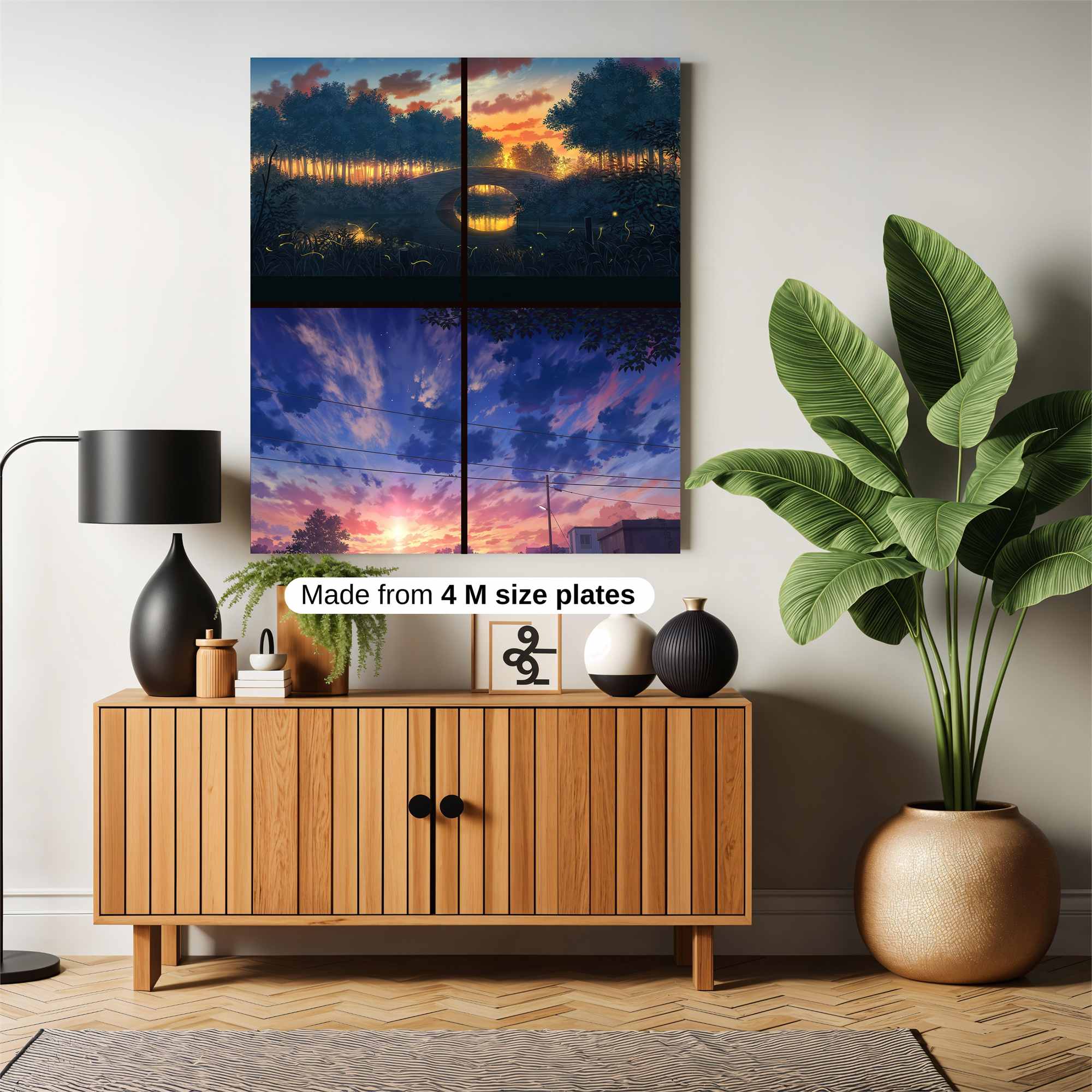 Sunset Serenity Safe Wall Magnetic / M