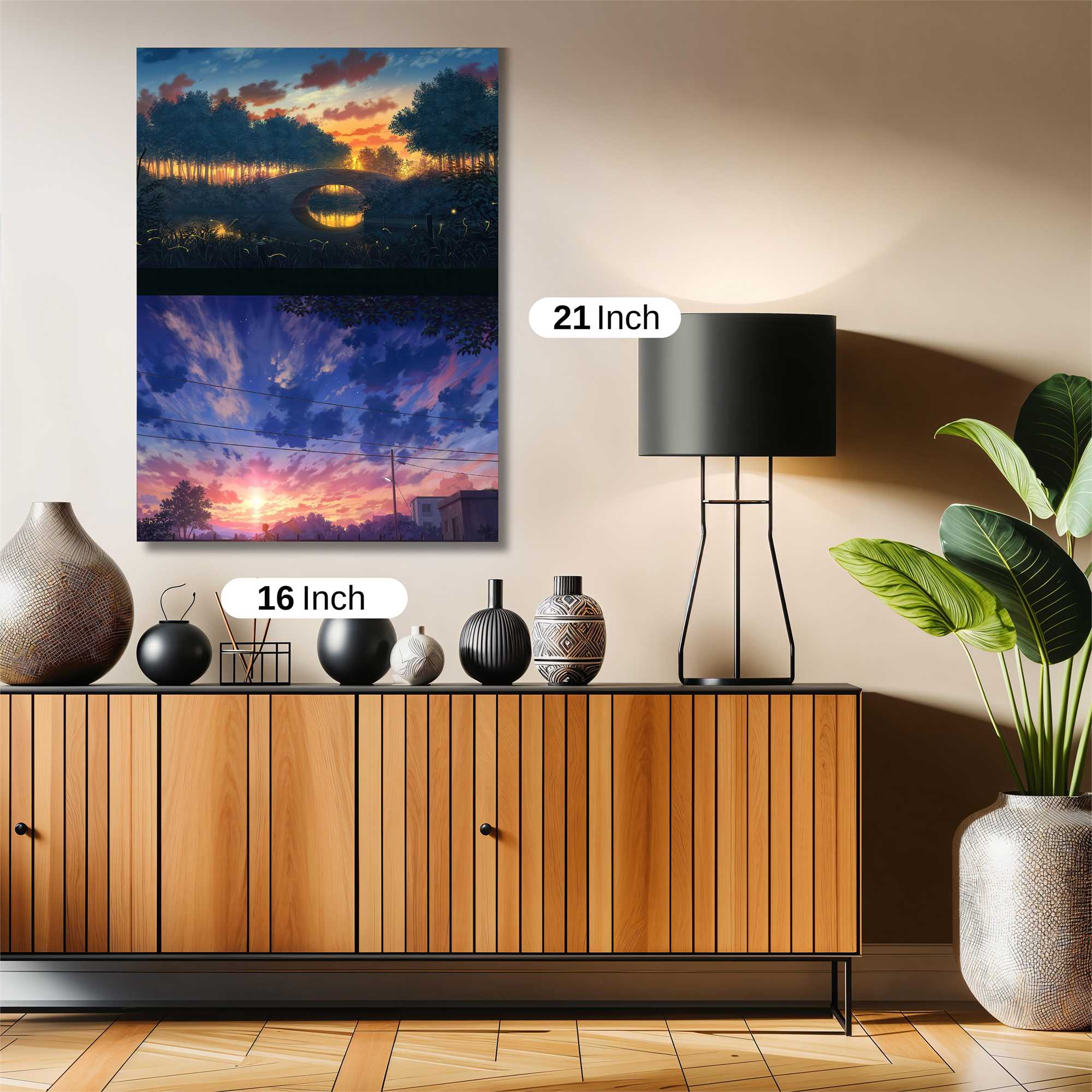 Sunset Serenity Safe Wall Magnetic / M