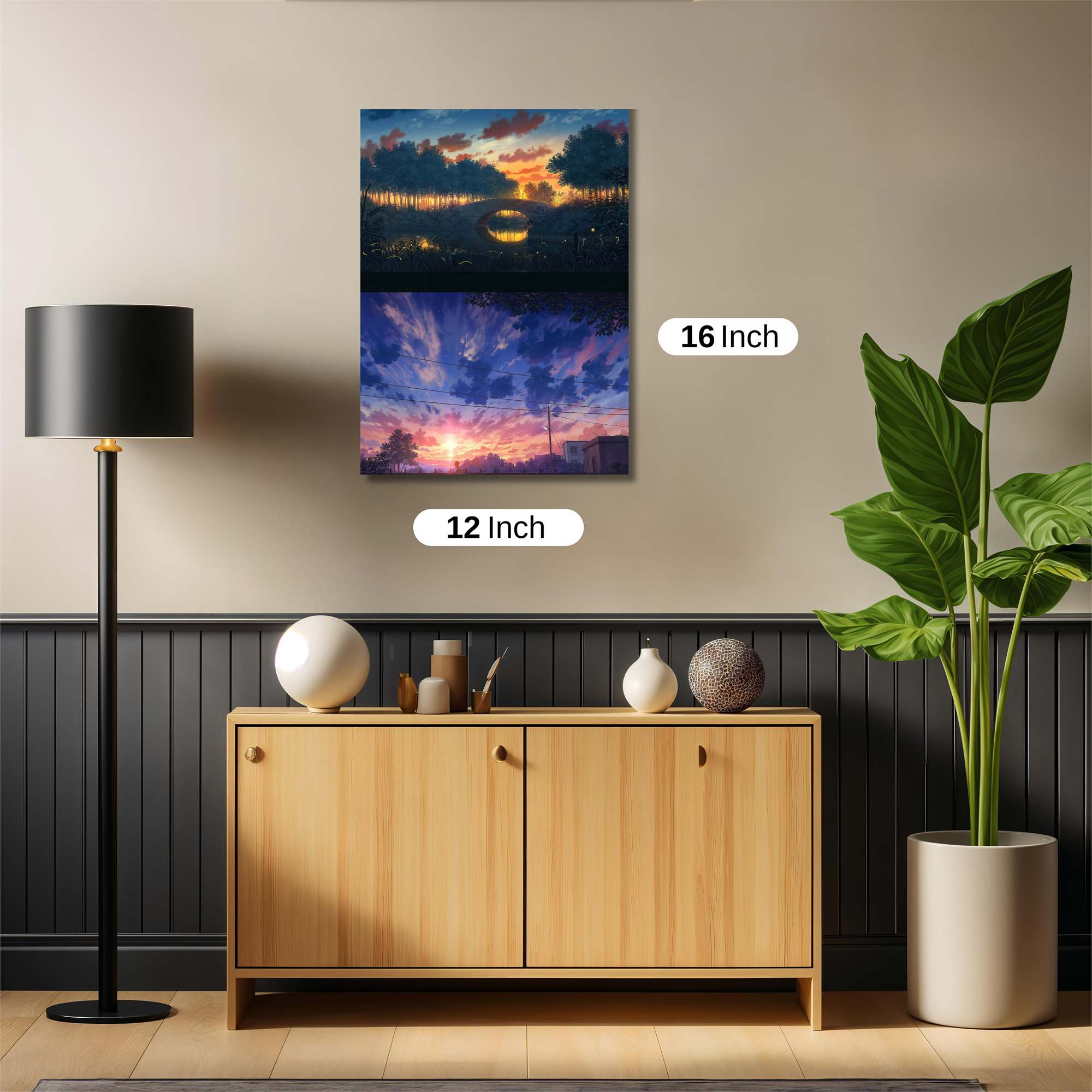 Sunset Serenity Safe Wall Magnetic / M