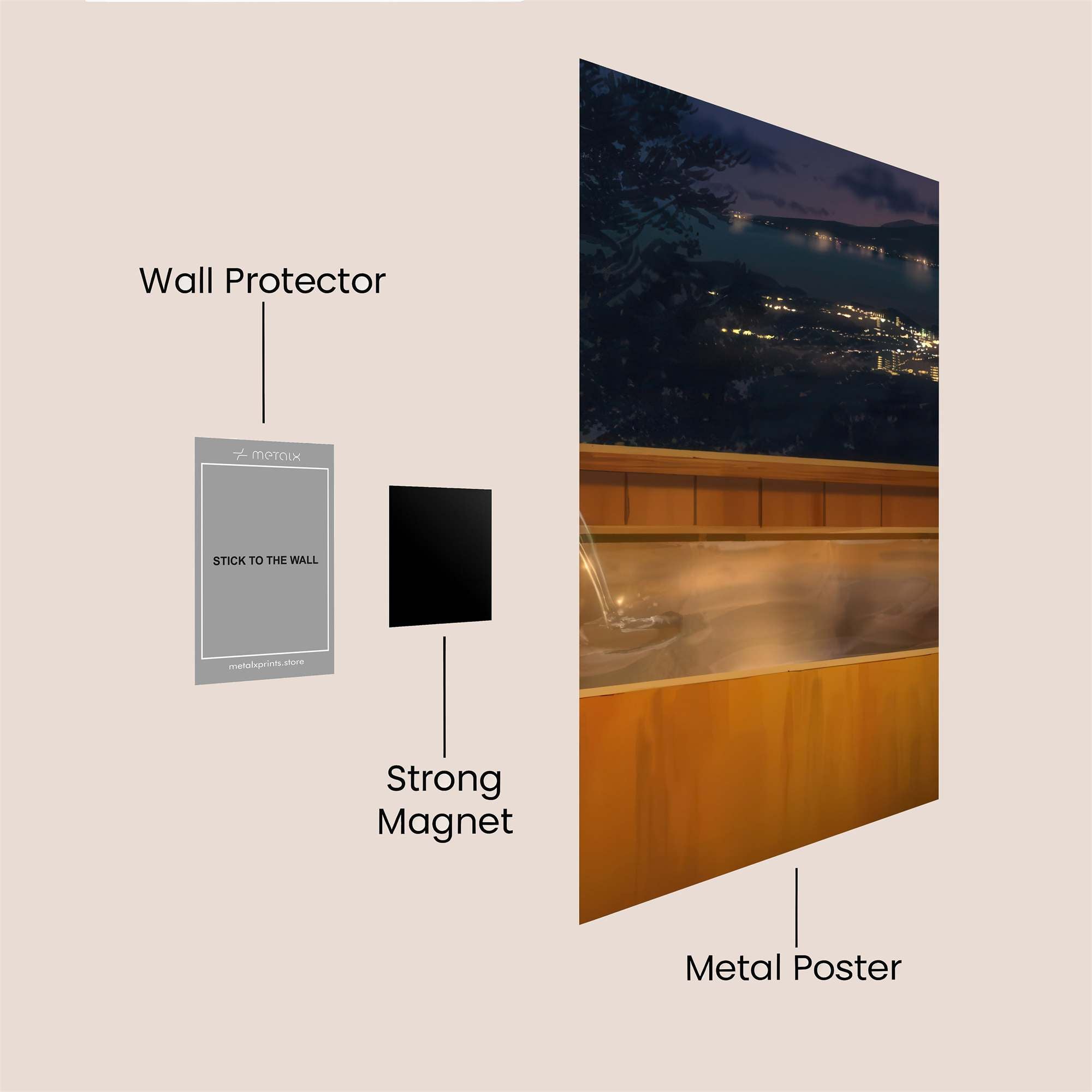 Turtle Tranquility Safe Wall Magnetic / M