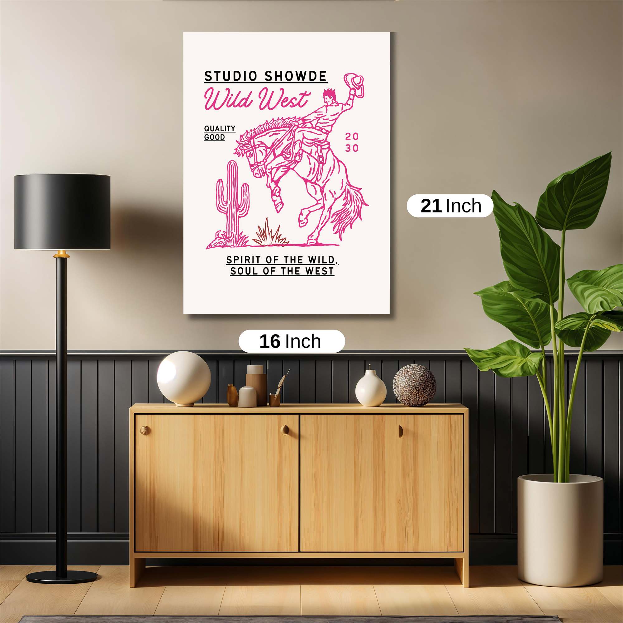 Cowboy Exhilaration Safe Wall Magnetic / M