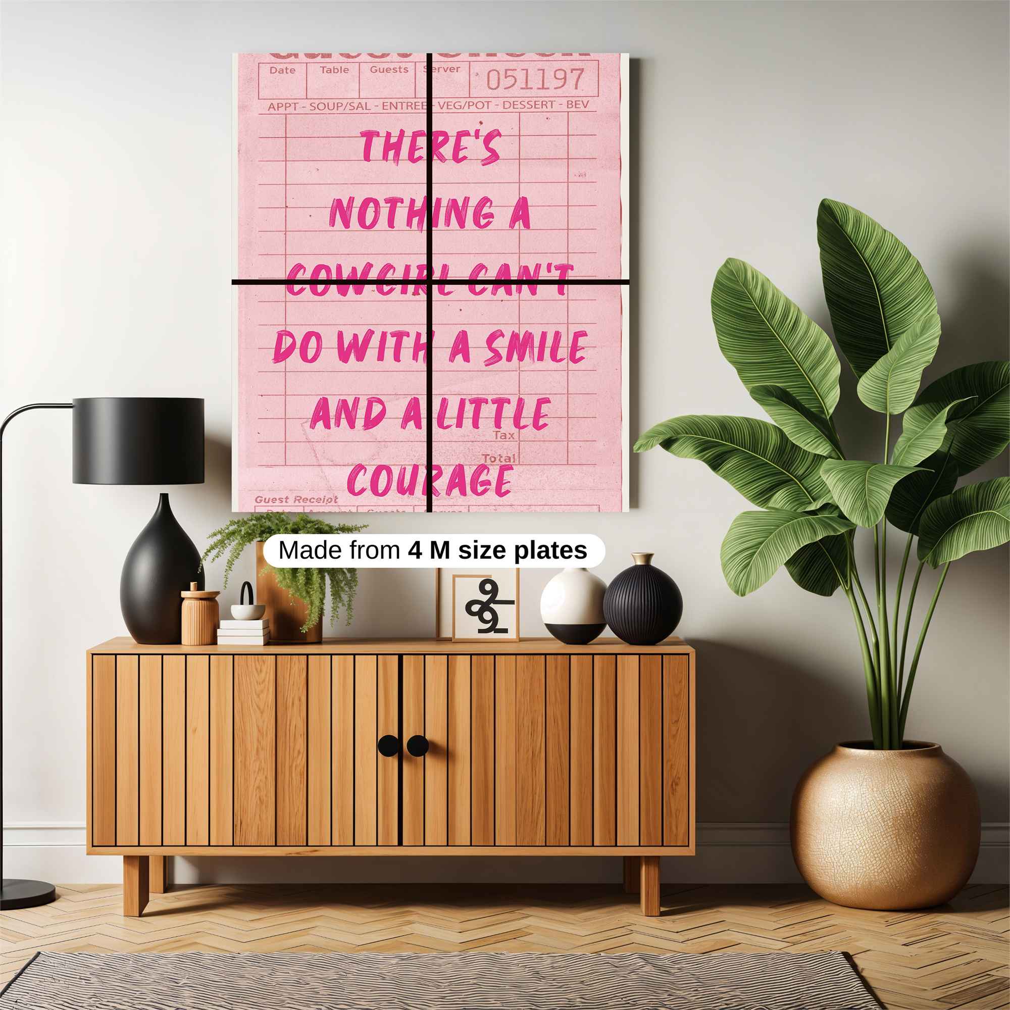 Cowgirl Courage Safe Wall Magnetic / M