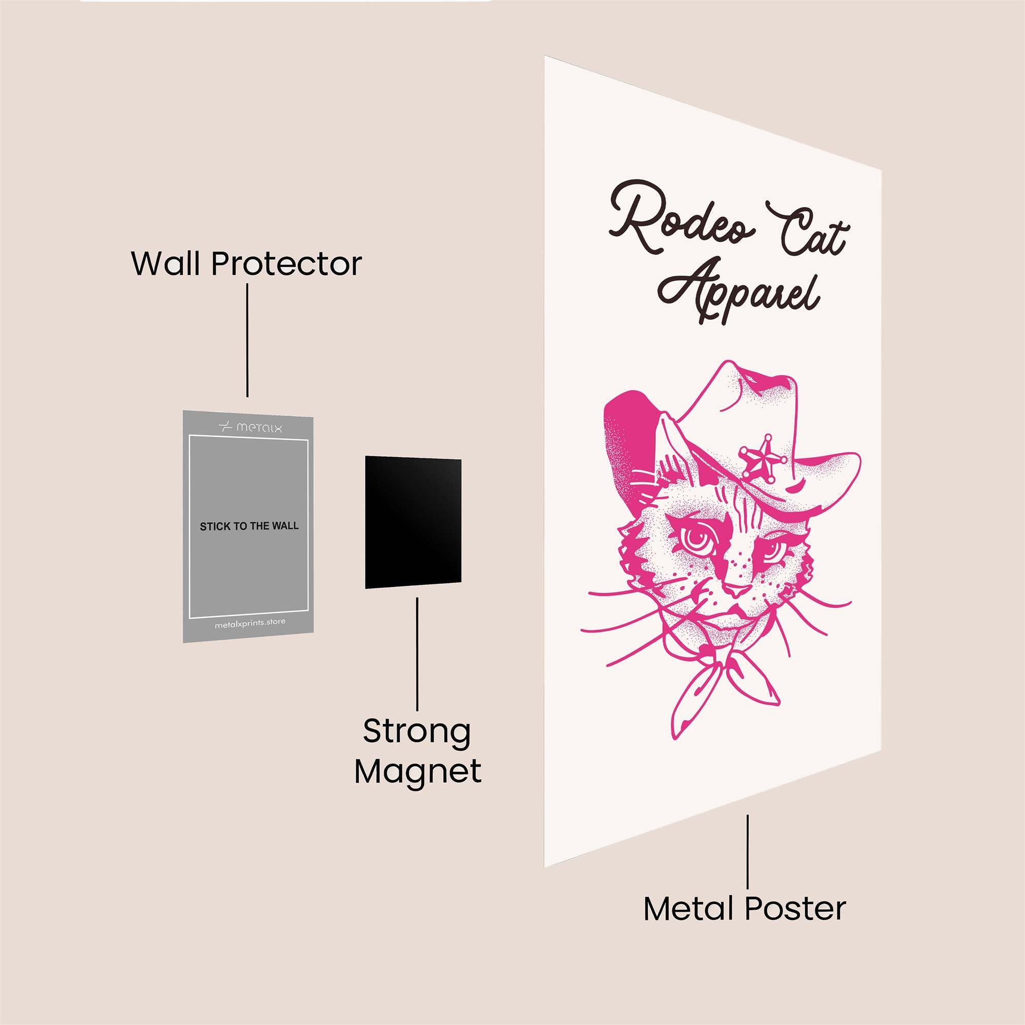 Rodeo Rebel Safe Wall Magnetic / M