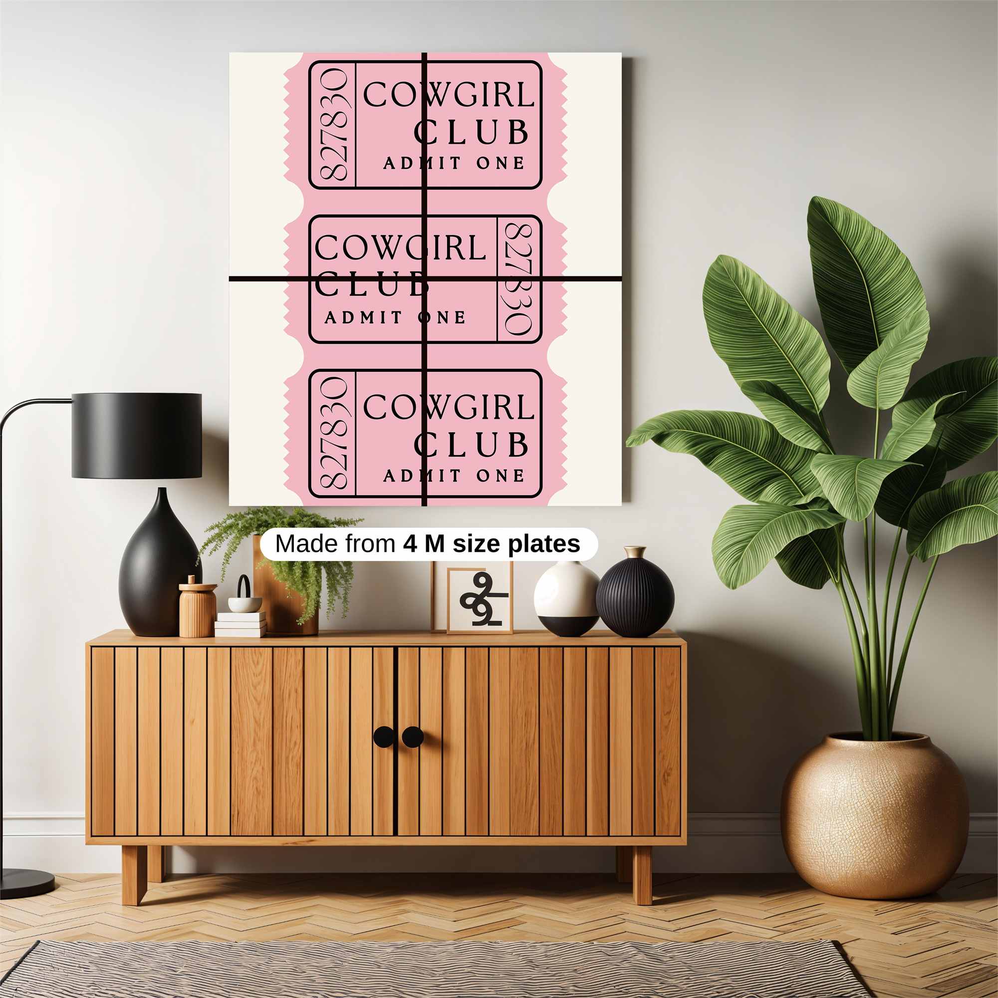 Cowgirl Charm Safe Wall Magnetic / M