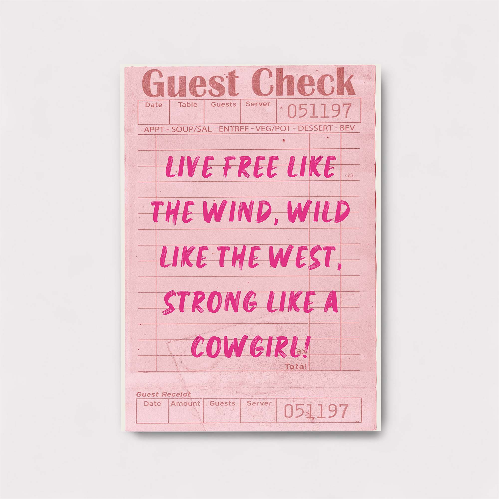 Cowgirl Courage Safe Wall Magnetic / M