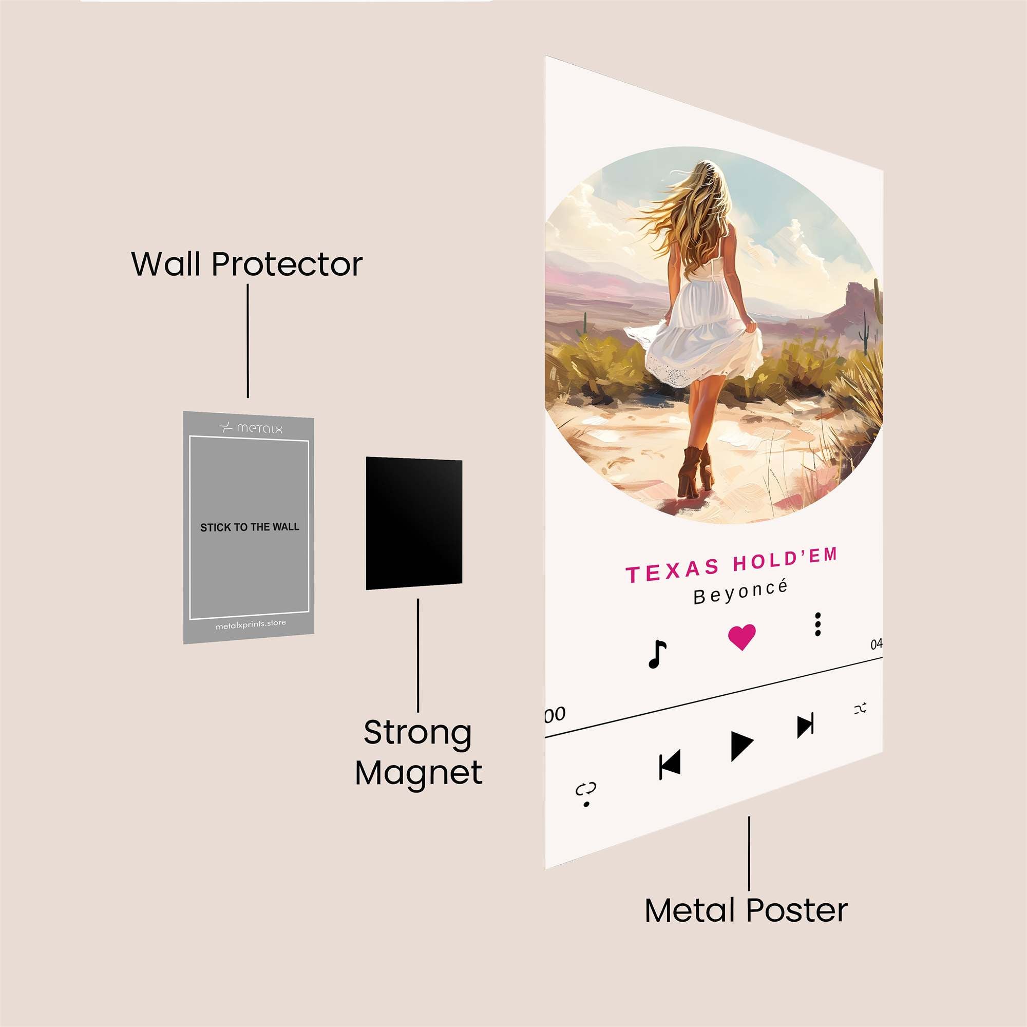 Beyonce's Freedom Safe Wall Magnetic / M