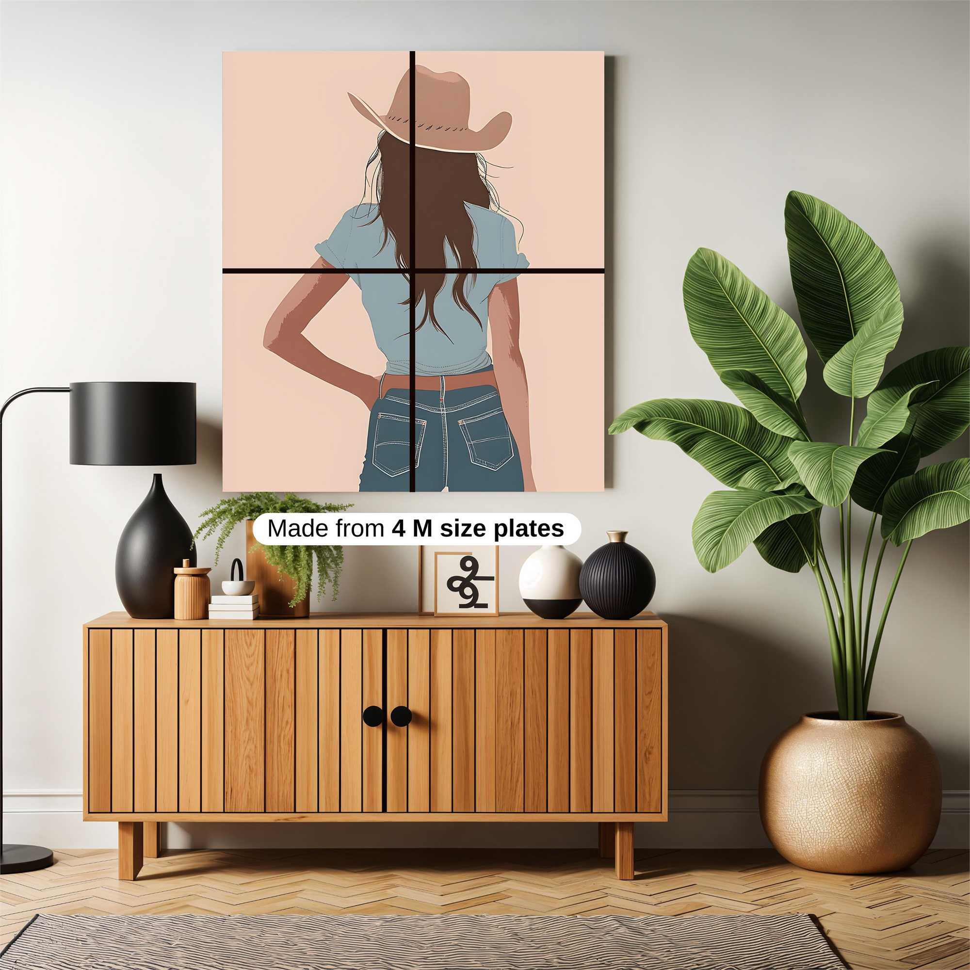 Cowgirl Serenity Safe Wall Magnetic / M
