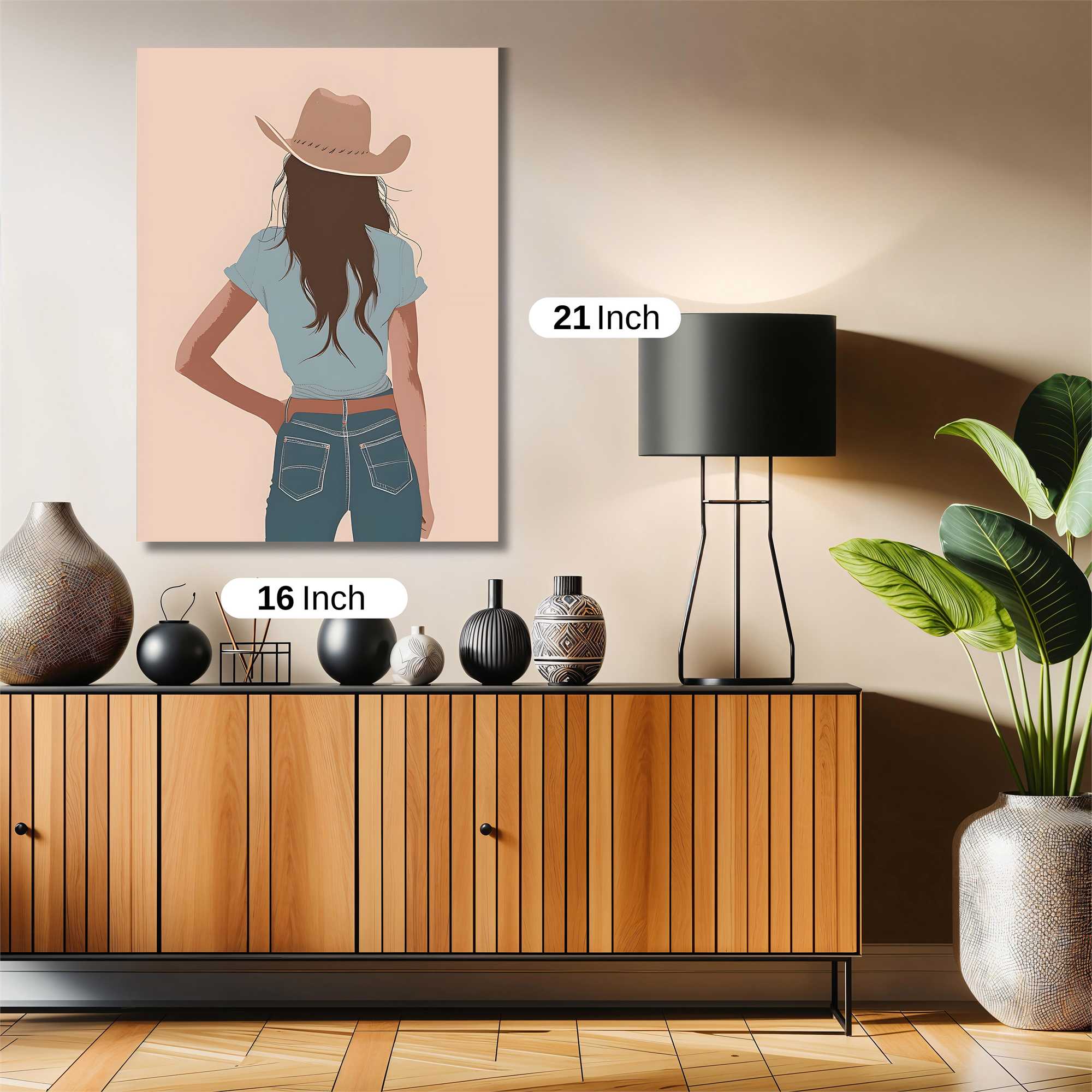 Cowgirl Serenity Safe Wall Magnetic / M