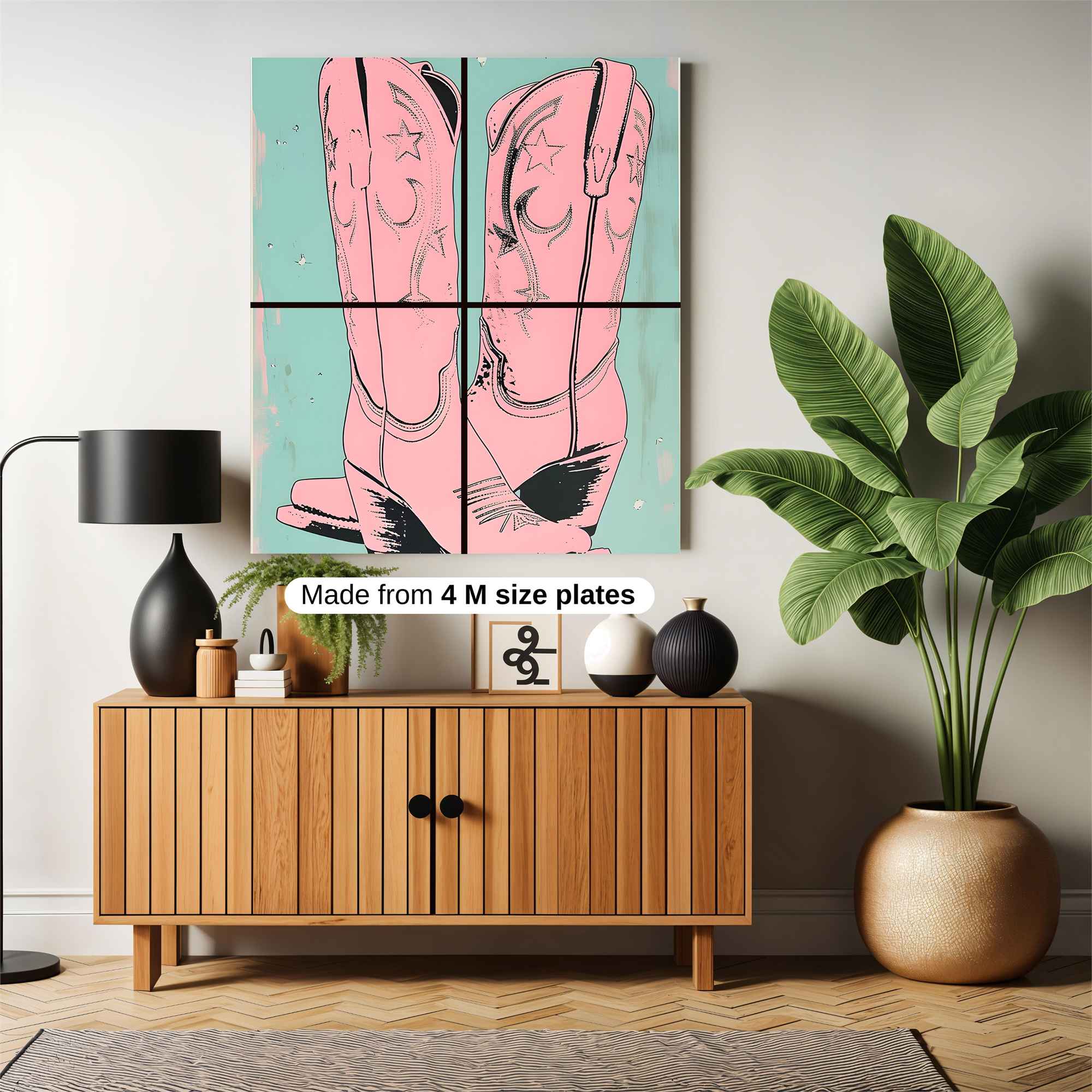 Cowboy Whimsy Safe Wall Magnetic / M