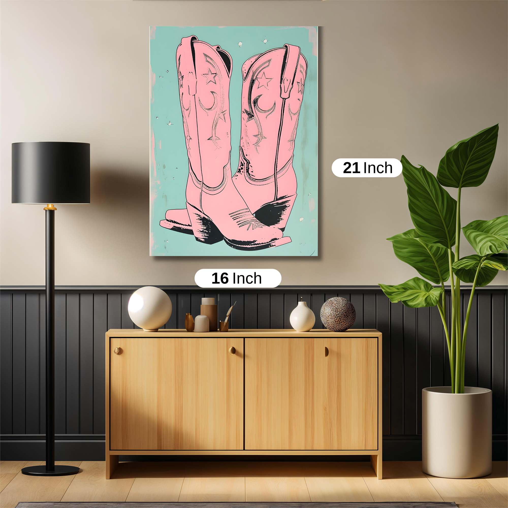 Cowboy Whimsy Safe Wall Magnetic / M