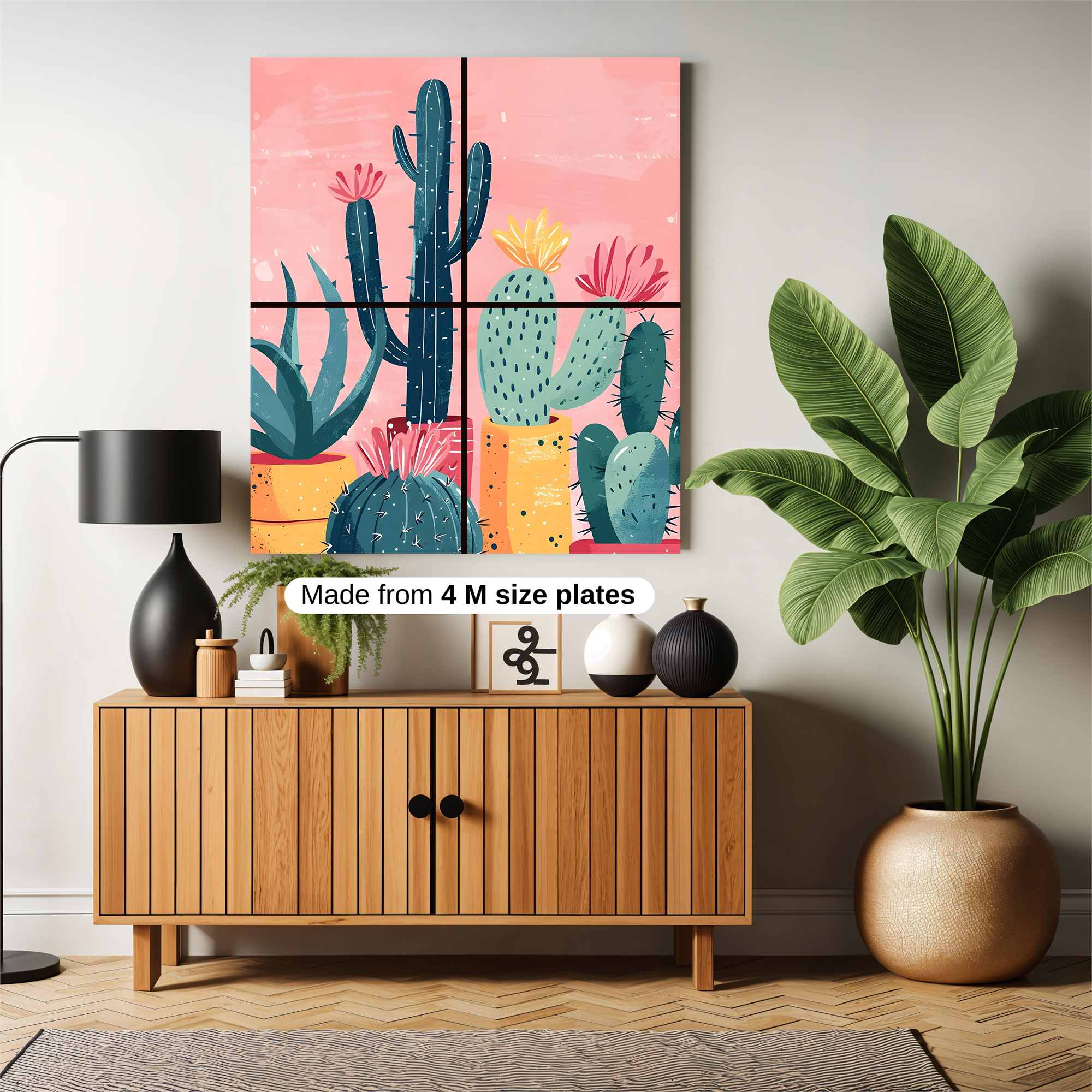 Cactus Bliss Safe Wall Magnetic / M