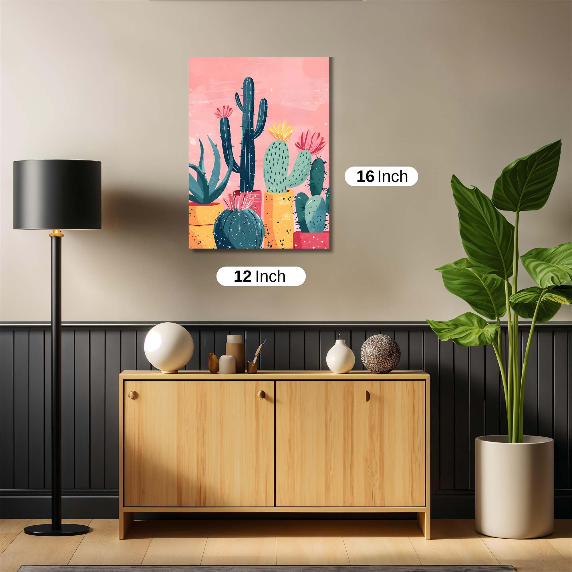 Cactus Bliss Safe Wall Magnetic / M