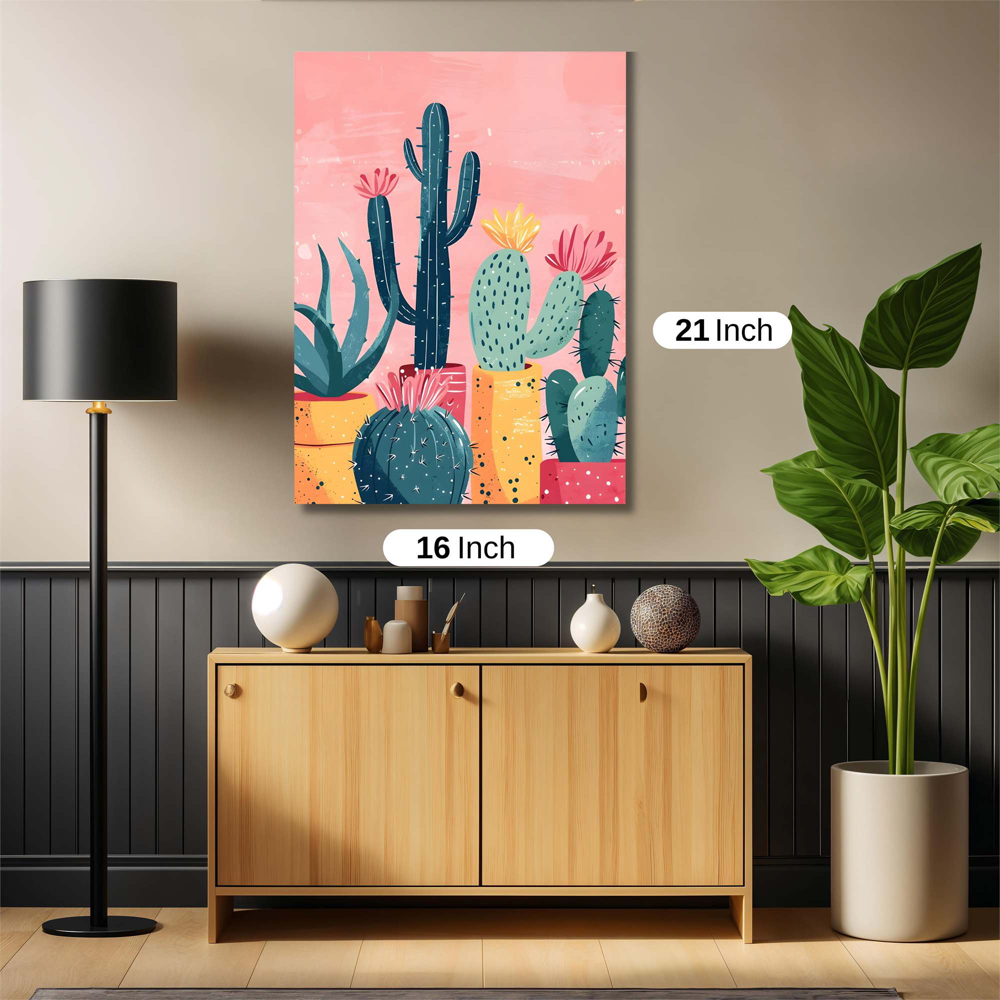 Cactus Bliss Safe Wall Magnetic / M