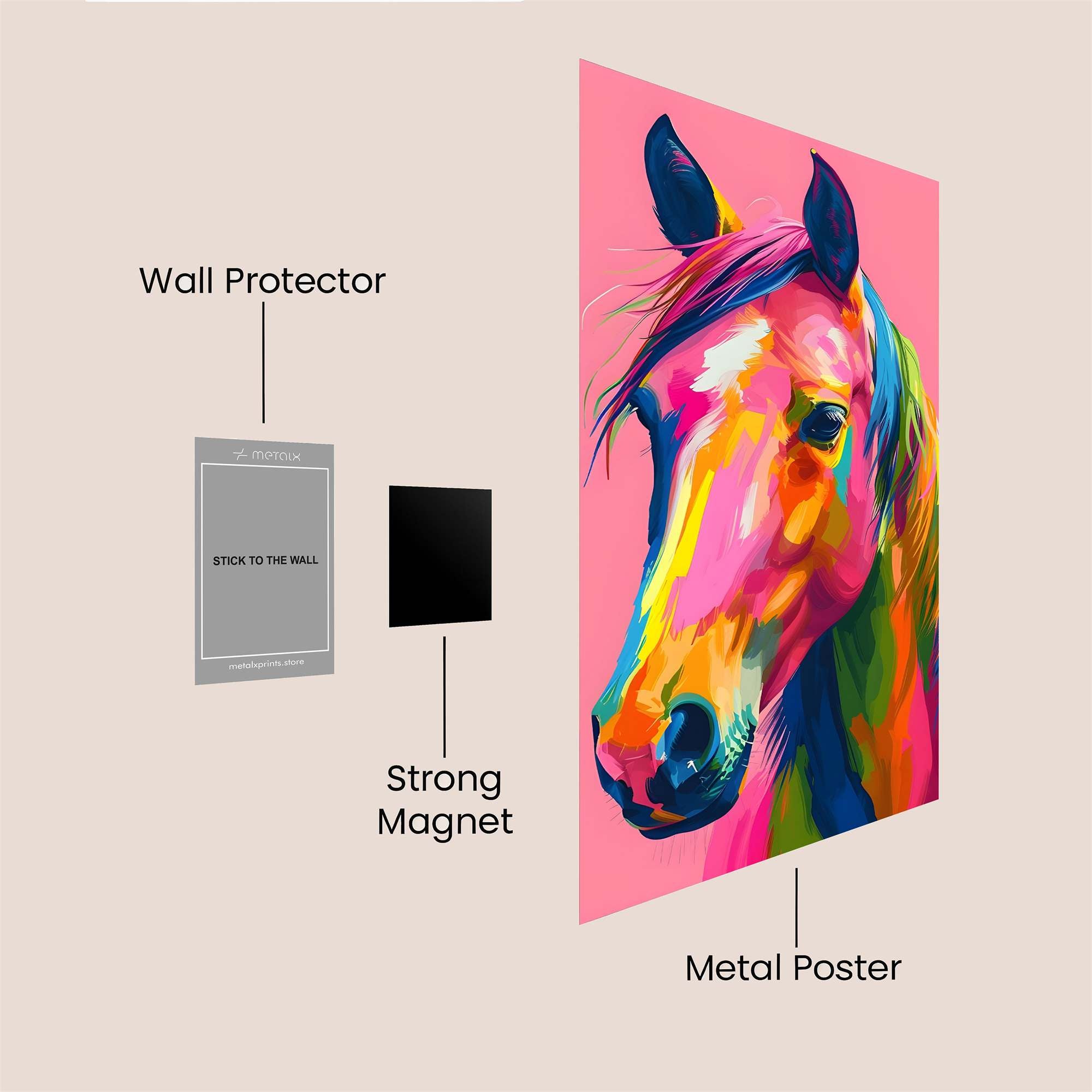 Rainbow Radiant Safe Wall Magnetic / M