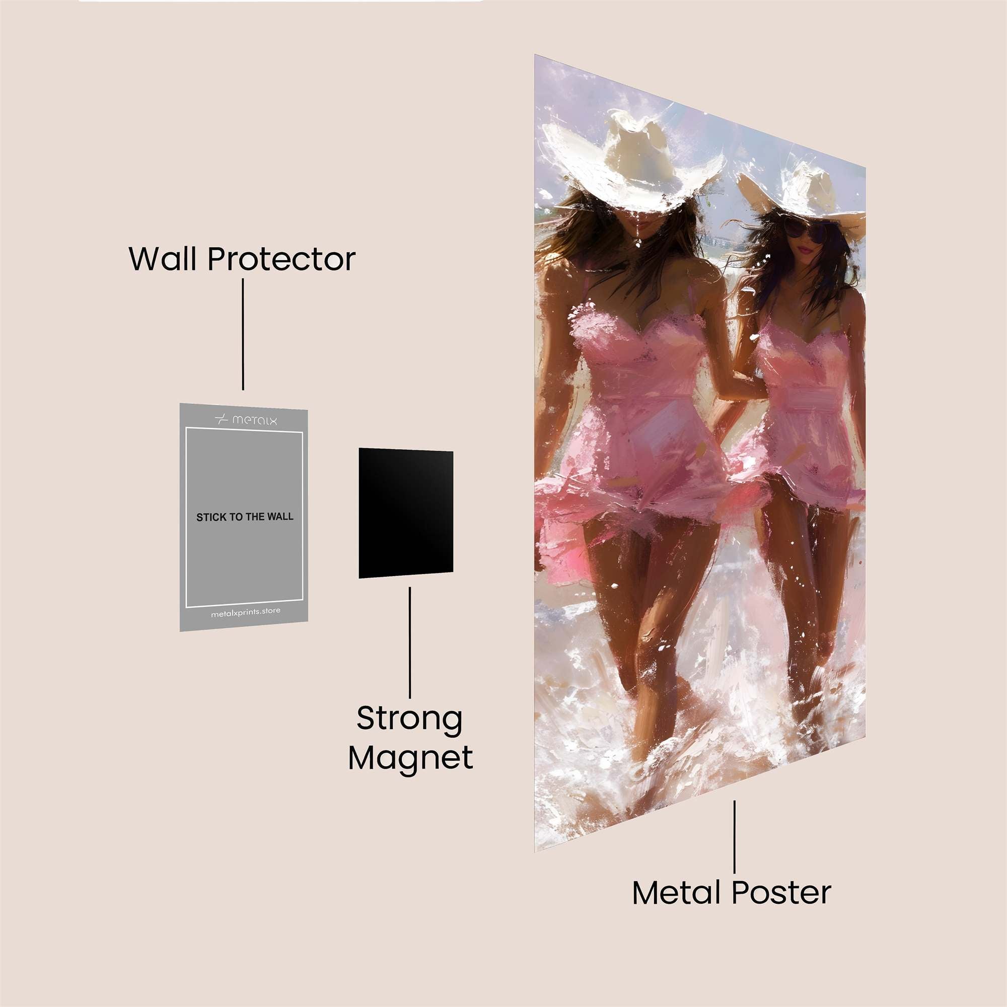 Cowgirls Breezy Safe Wall Magnetic / M