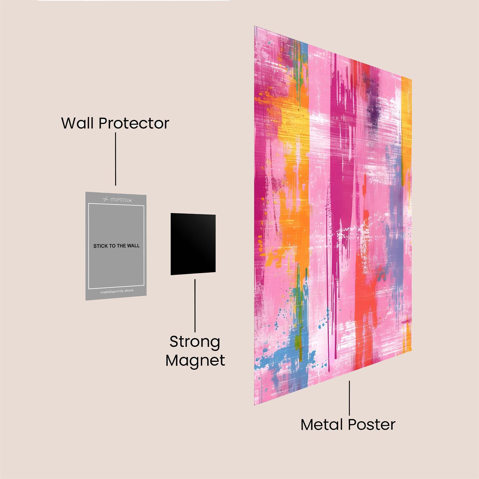 Colorful Serenity Safe Wall Magnetic / M