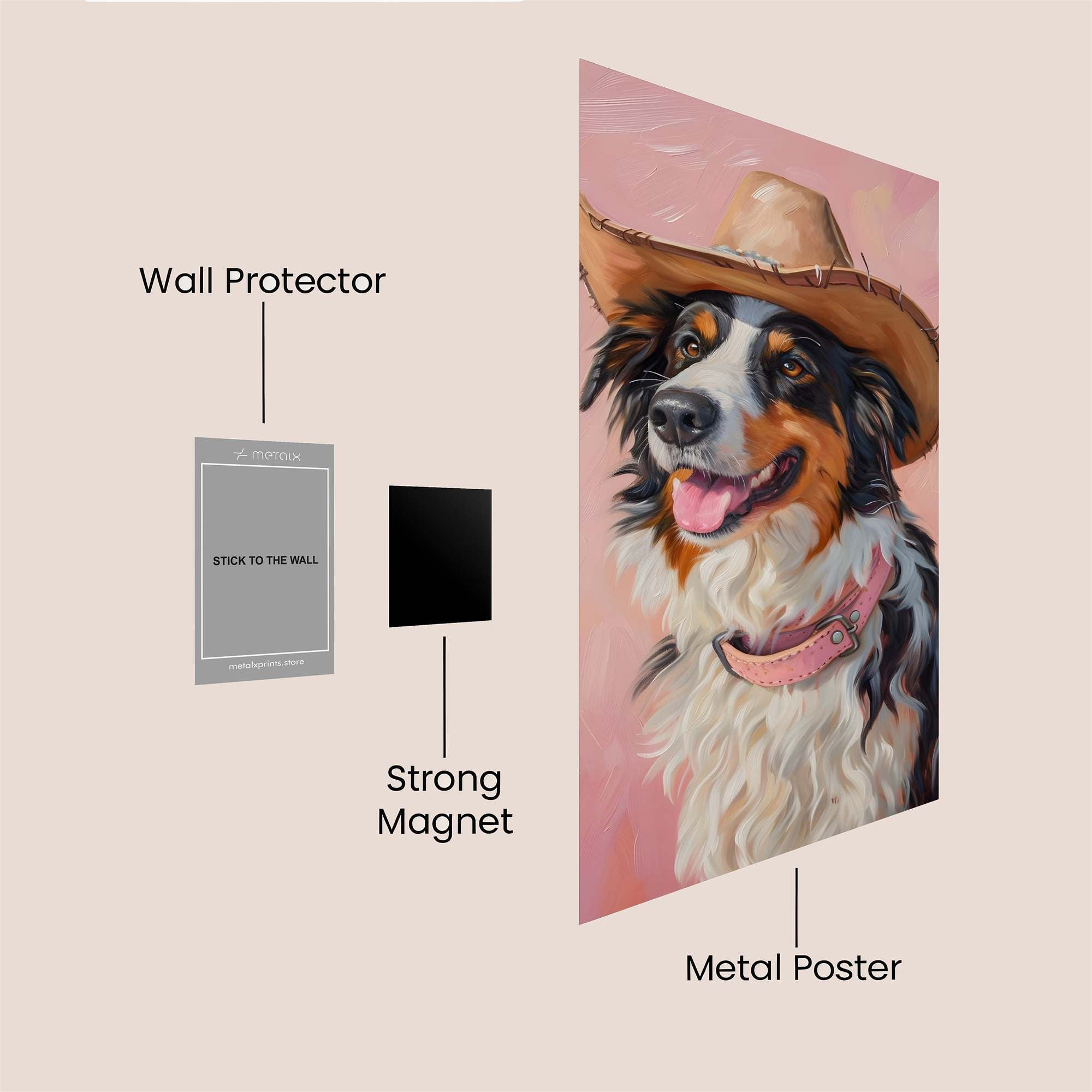 Cowboy Charm Safe Wall Magnetic / M