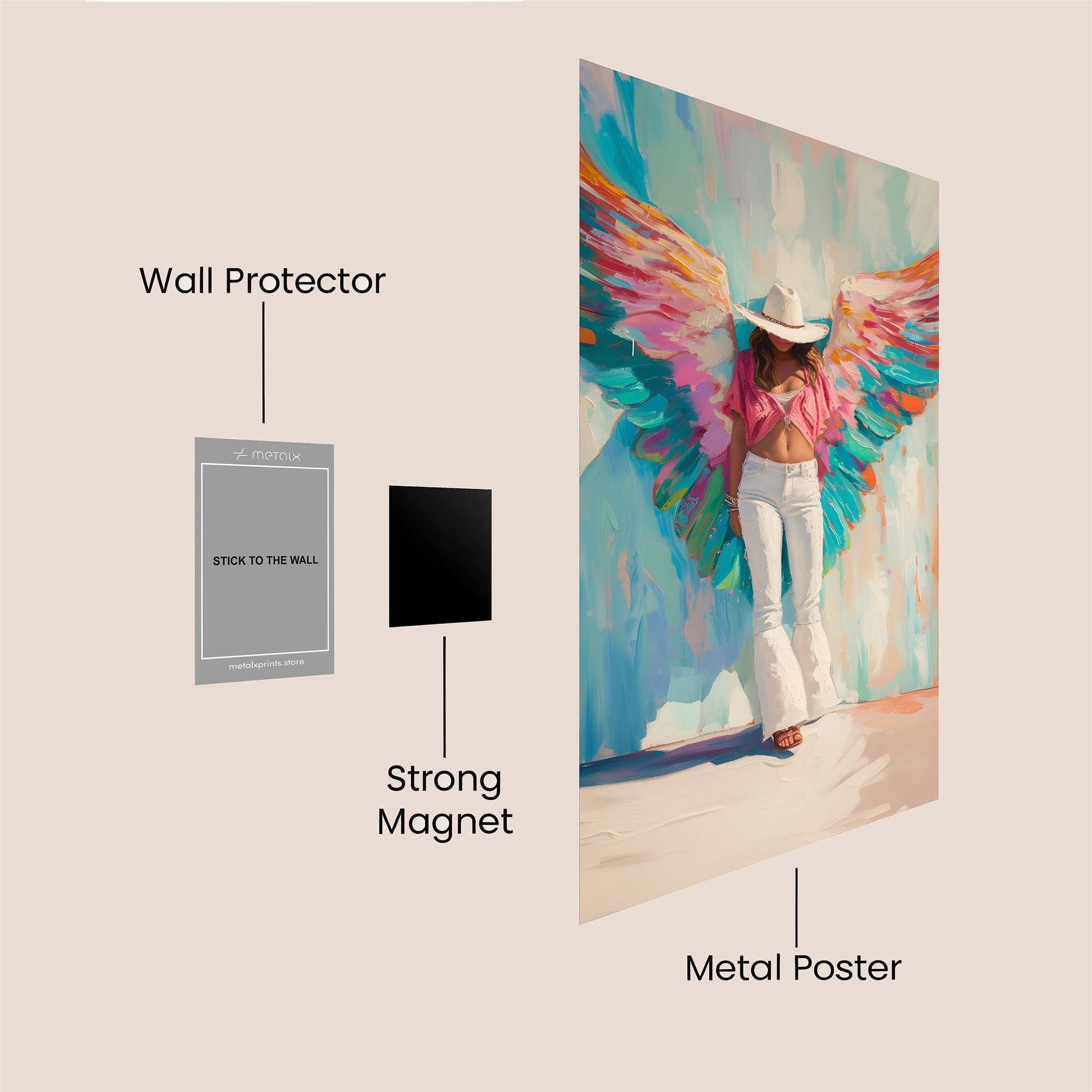 Angel Whimsy Safe Wall Magnetic / M