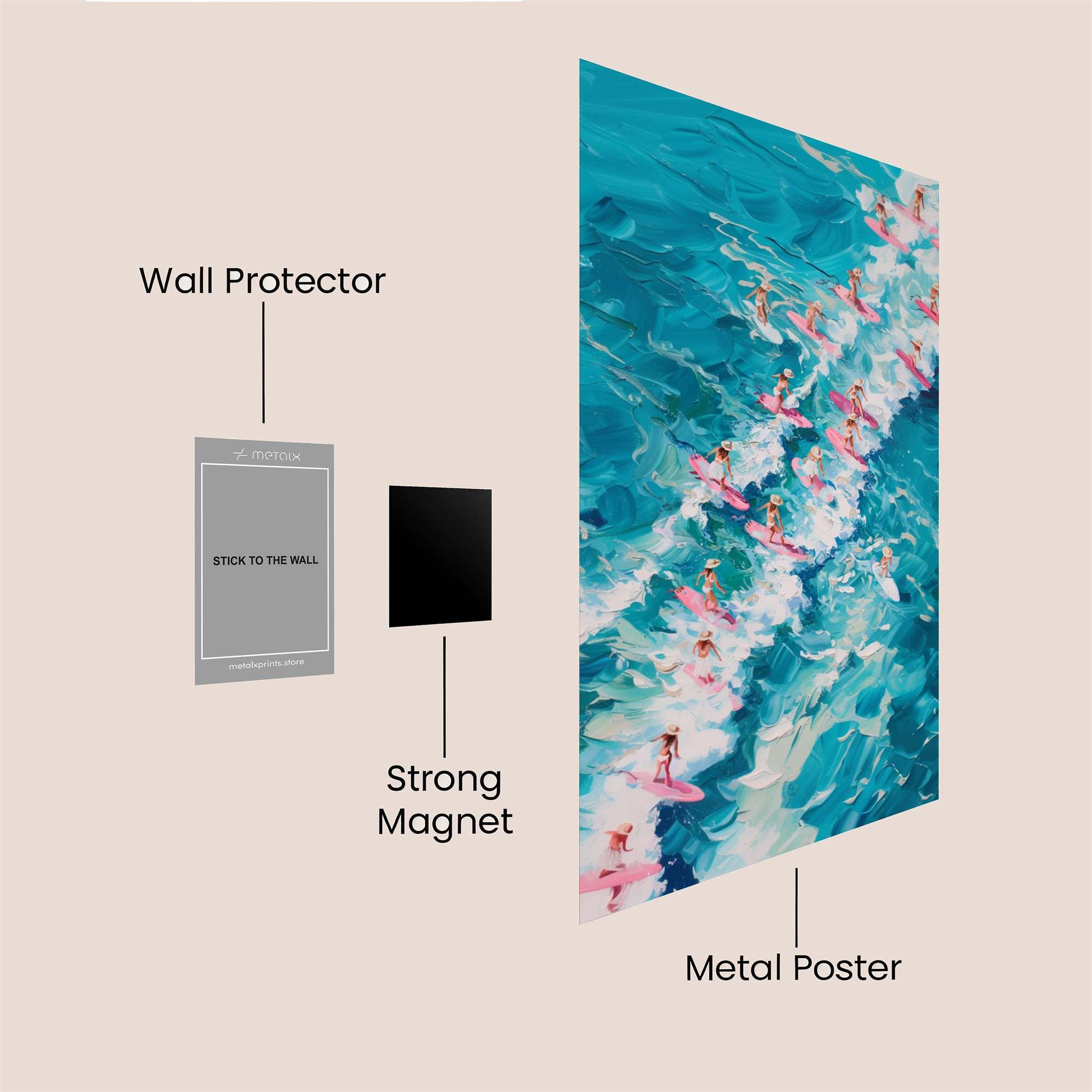 Surfing Euphoria Safe Wall Magnetic / M