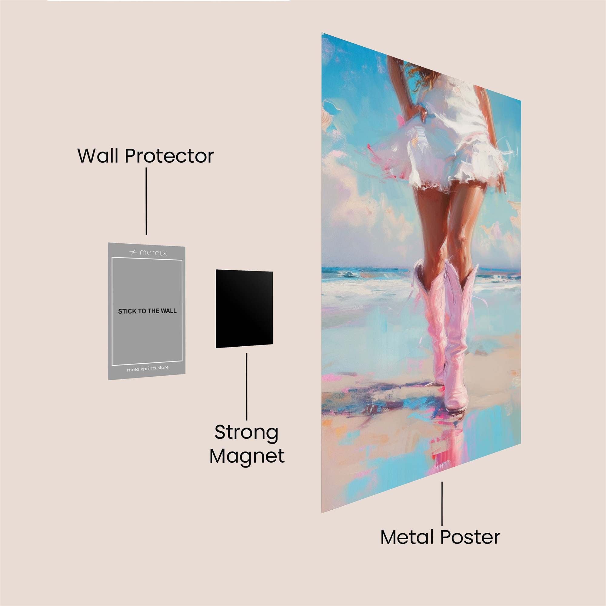 Cowgirl Dream Safe Wall Magnetic / M