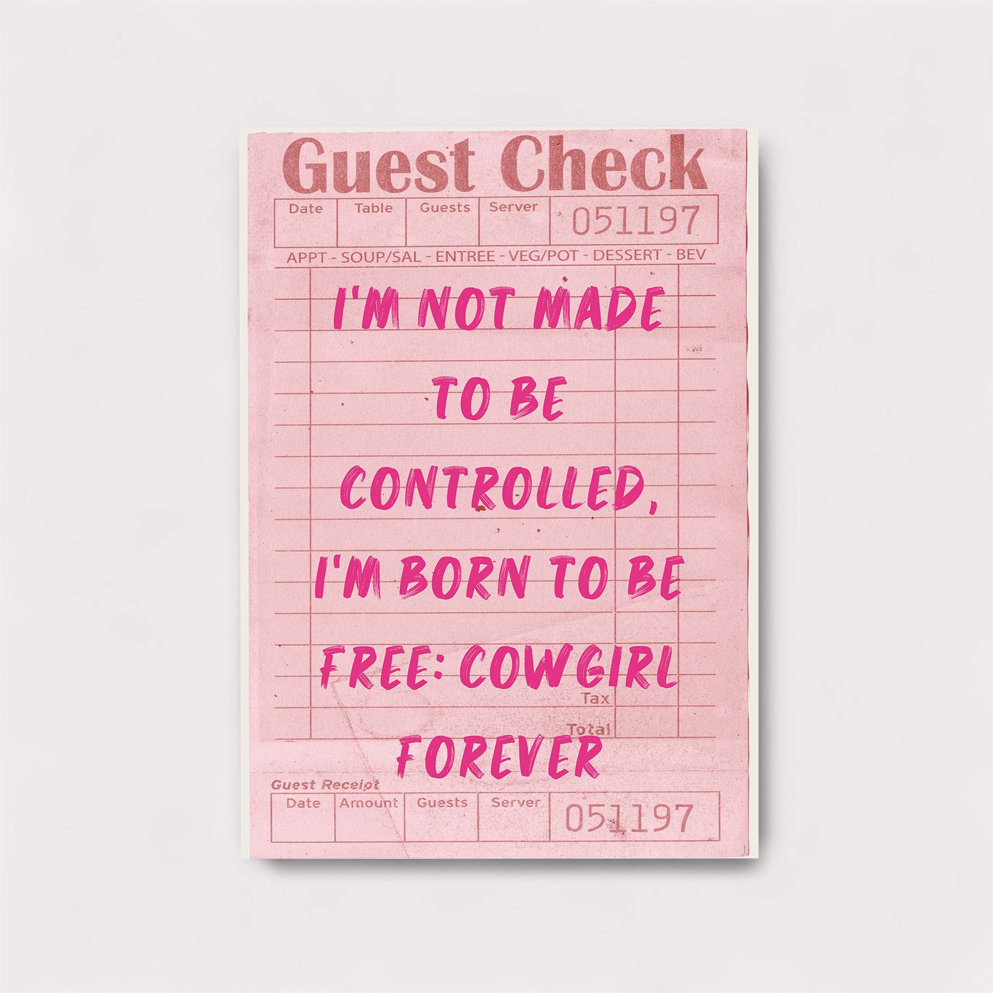 Cowgirl Rebel Safe Wall Magnetic / M