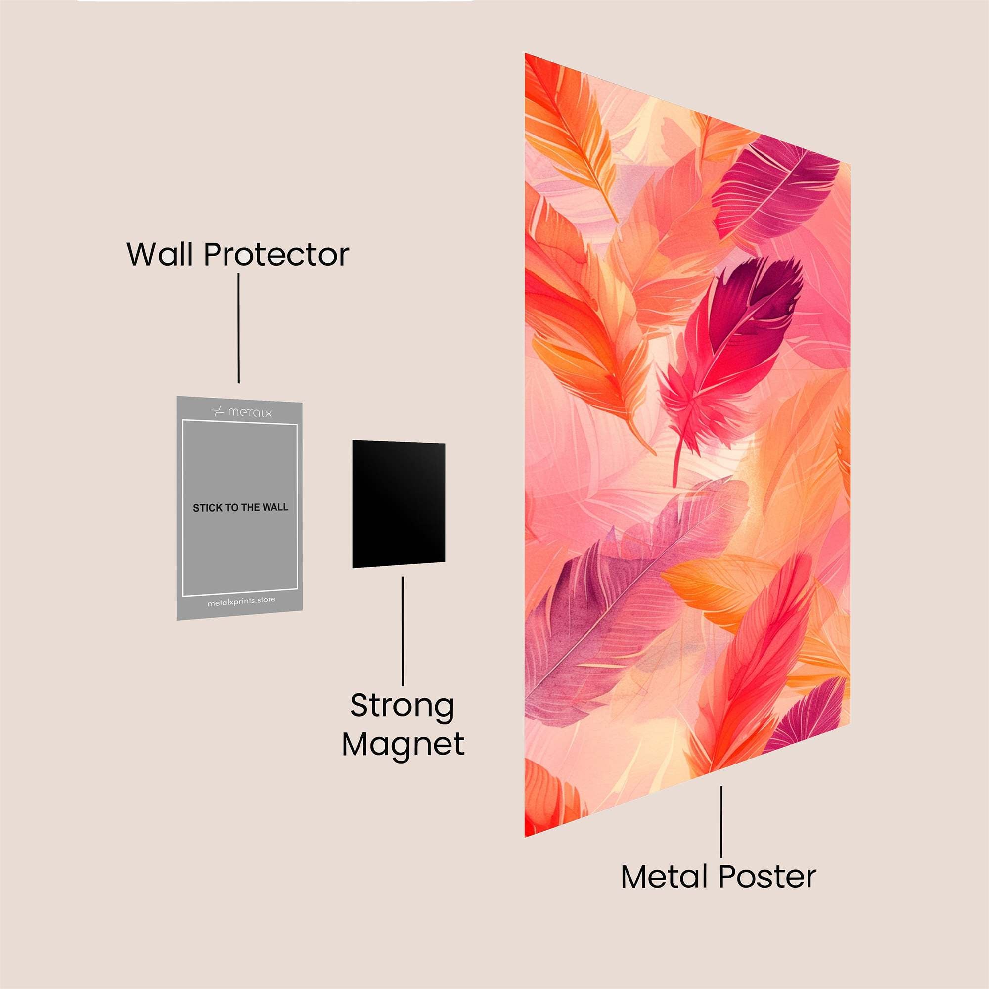 FeatherWhimsy Safe Wall Magnetic / M