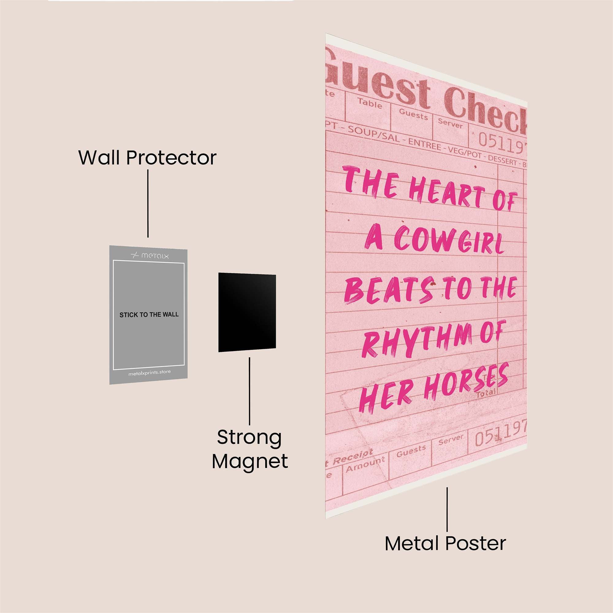 Cowgirl Passion Safe Wall Magnetic / M